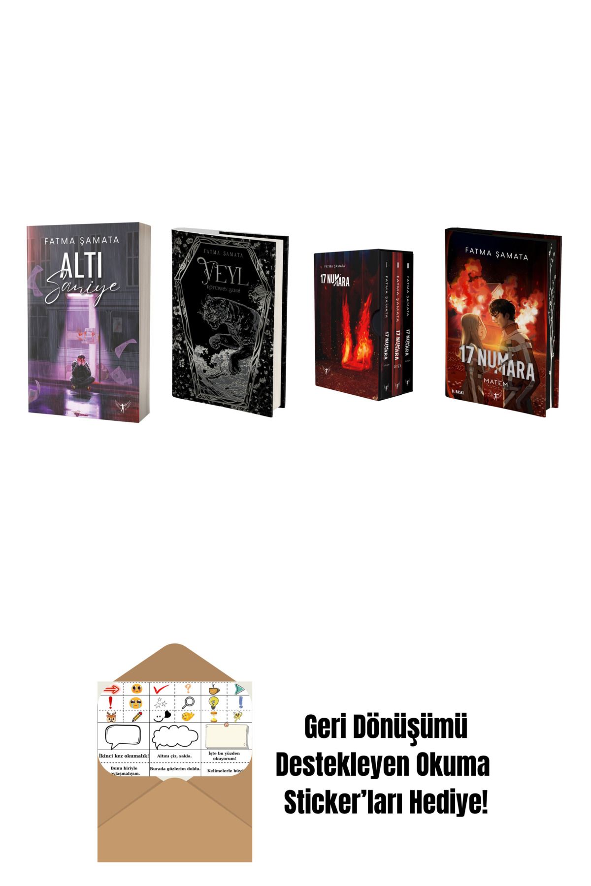 Artemis Yayınları Fatma Şamata 4 Kitap Set + Okuma Sticker'ları