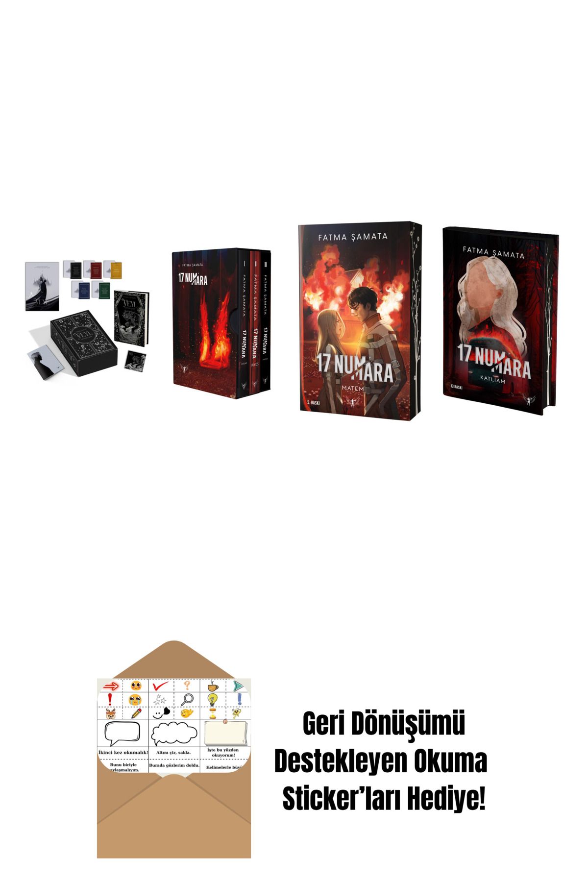 Artemis Yayınları Fatma Şamata 4 Kitap Set + Okuma Sticker'ları