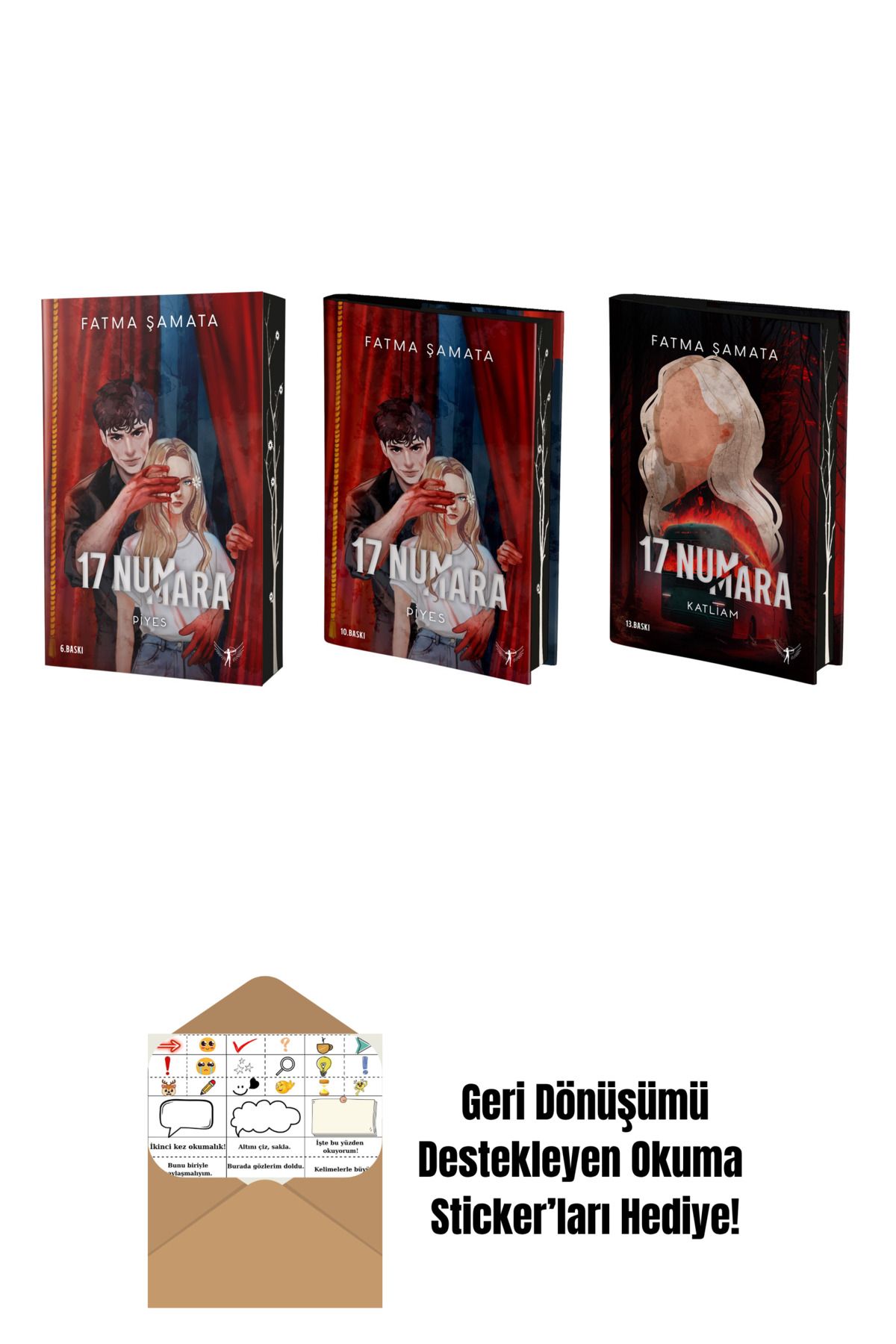 Artemis Yayınları Fatma Şamata 3 Kitap Set + Okuma Sticker'ları
