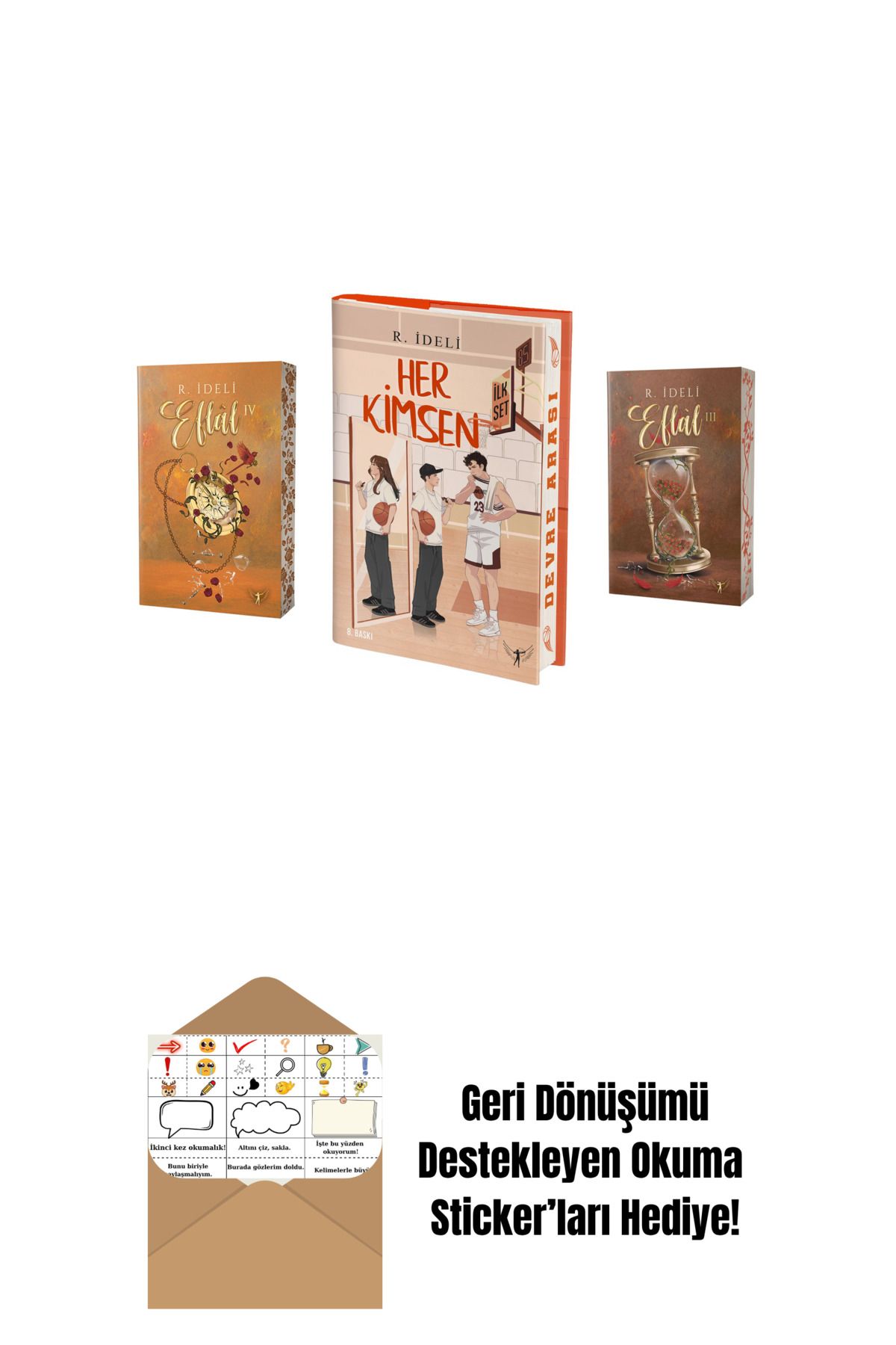 Artemis Yayınları R. İdeli 3 Kitap Set + Okuma Sticker'ları