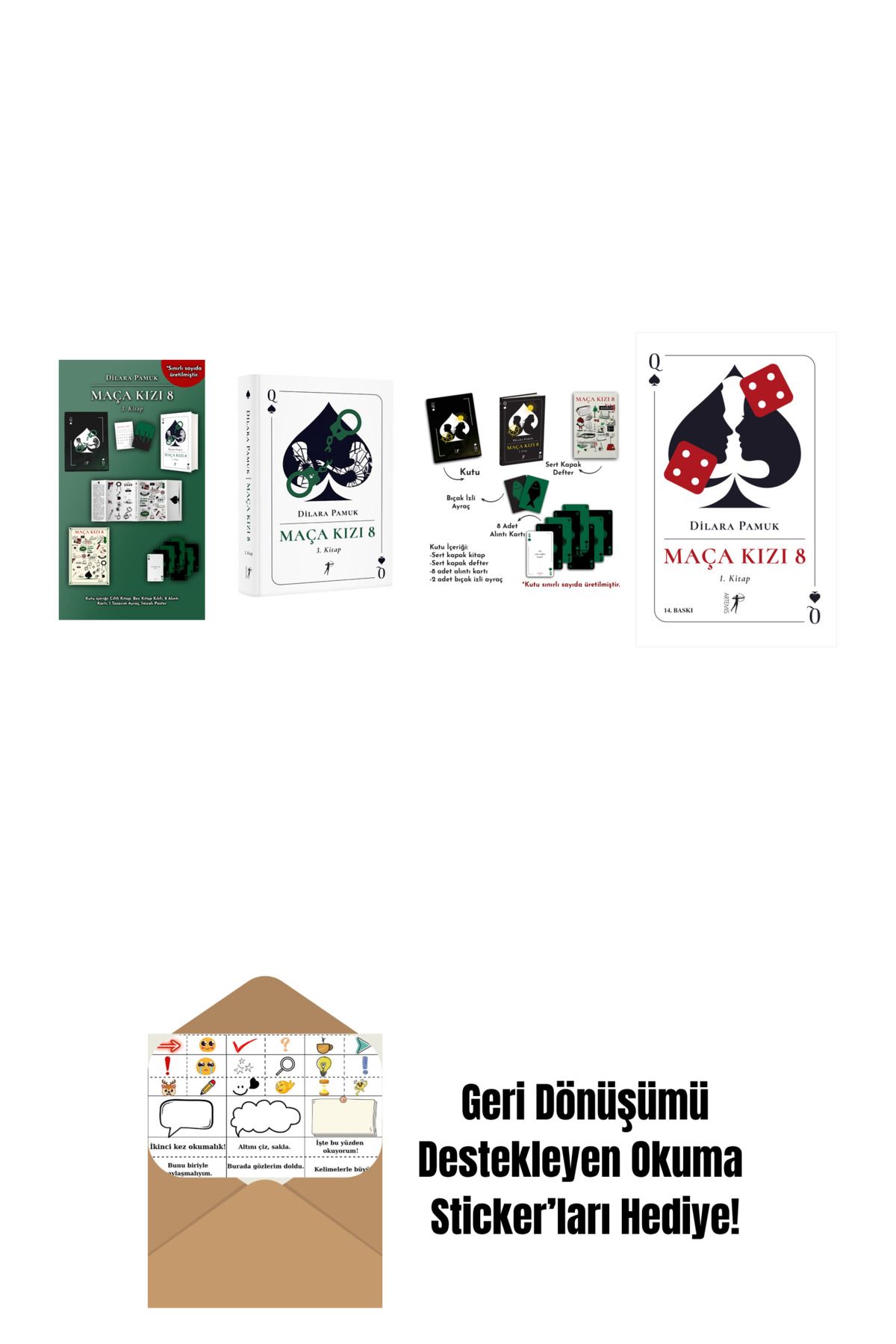 Artemis Yayınları Dilara Pamuk 4 Kitap Set + Okuma Sticker'ları
