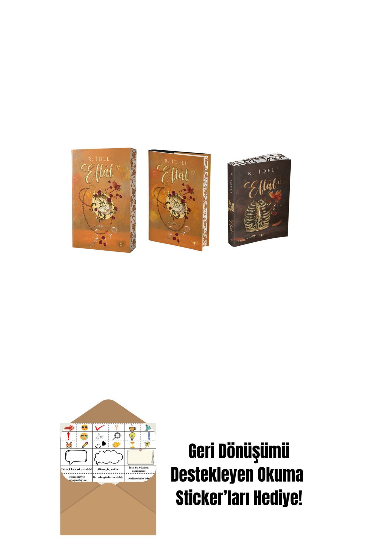 Artemis Yayınları R. İdeli 3 Kitap Set + Okuma Sticker'ları