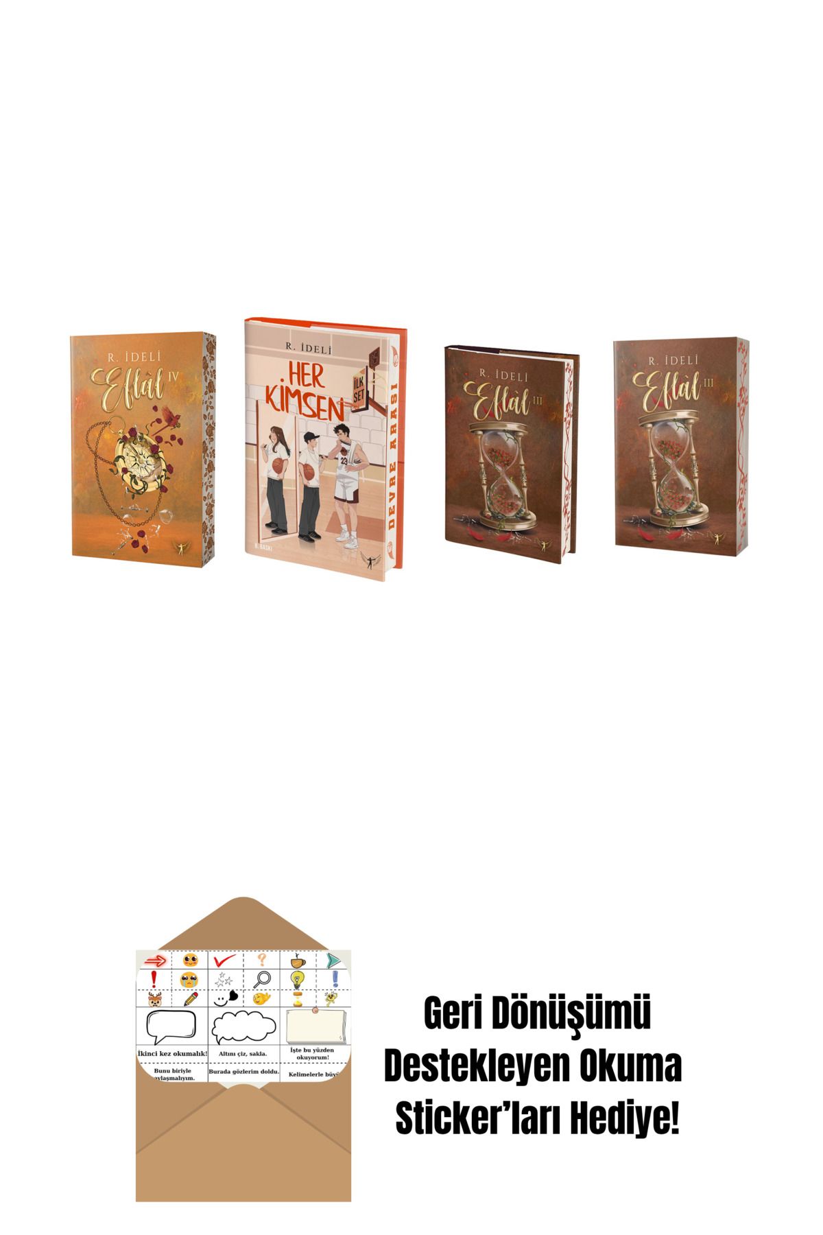 Artemis Yayınları R. İdeli 4 Kitap Set + Okuma Sticker'ları