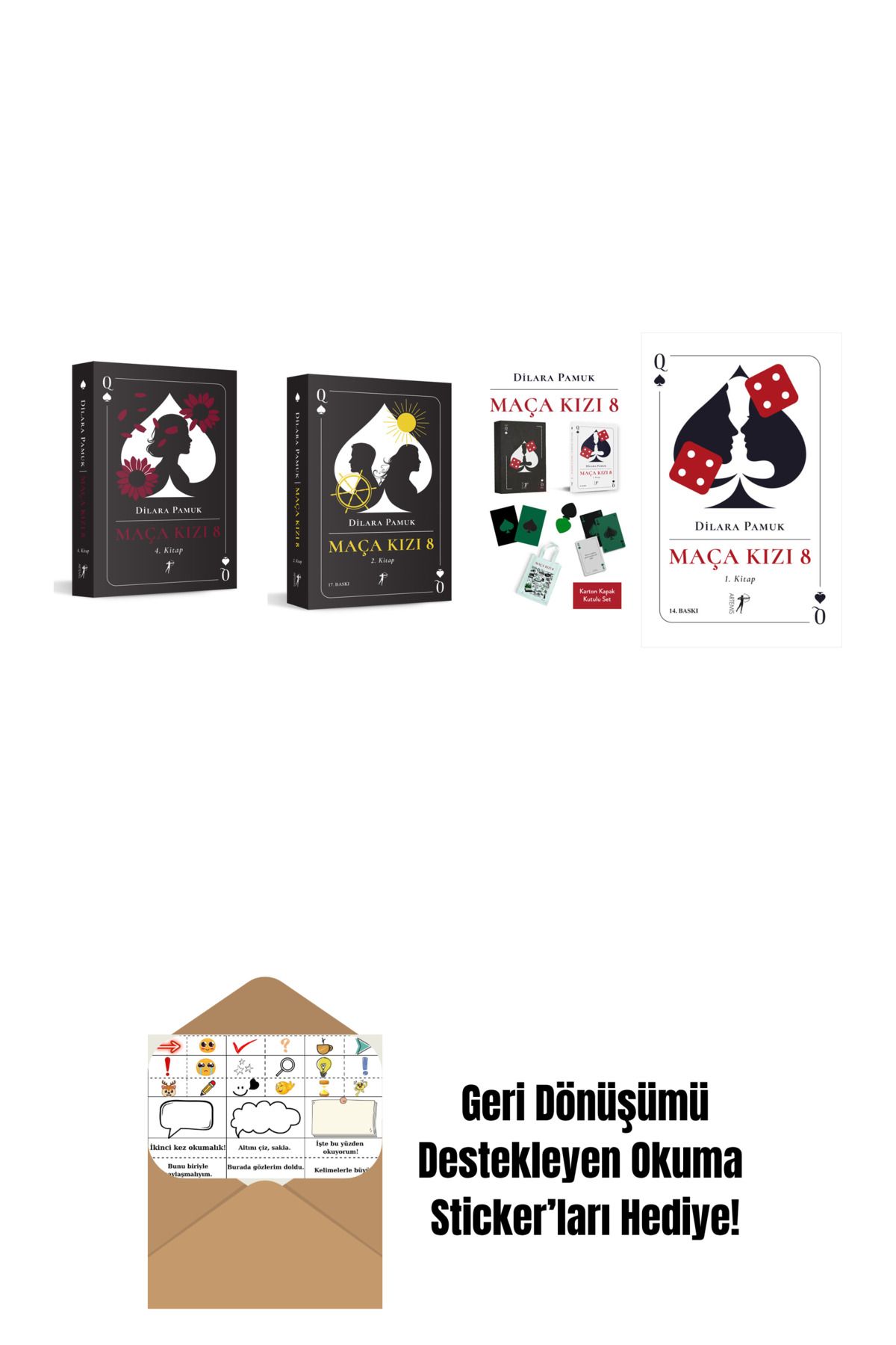 Artemis Yayınları Dilara Pamuk 4 Kitap Set + Okuma Sticker'ları