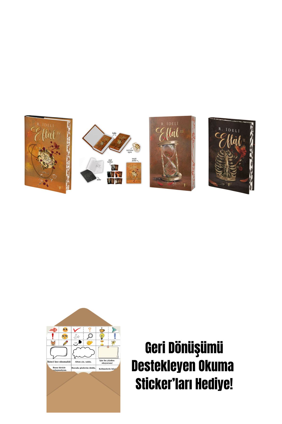 Artemis Yayınları R. İdeli 4 Kitap Set + Okuma Sticker'ları