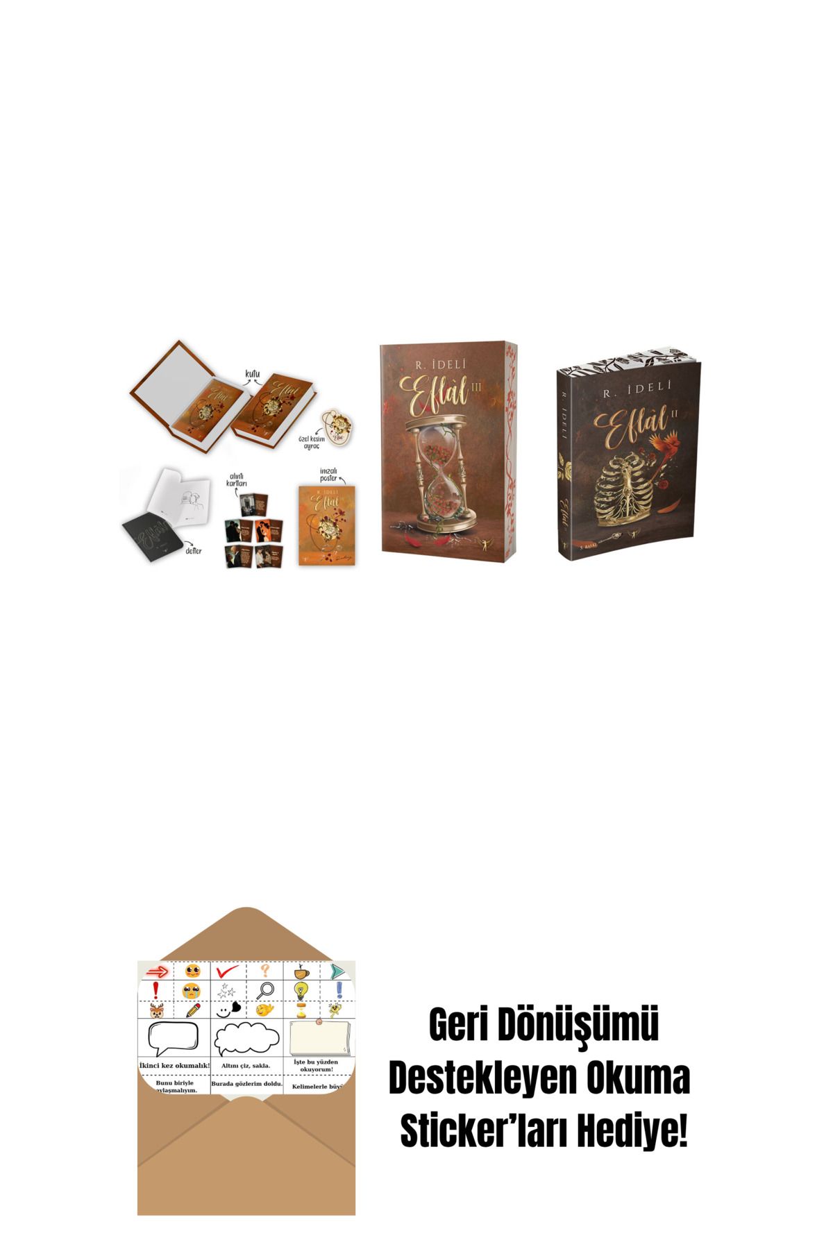 Artemis Yayınları R. İdeli 3 Kitap Set + Okuma Sticker'ları