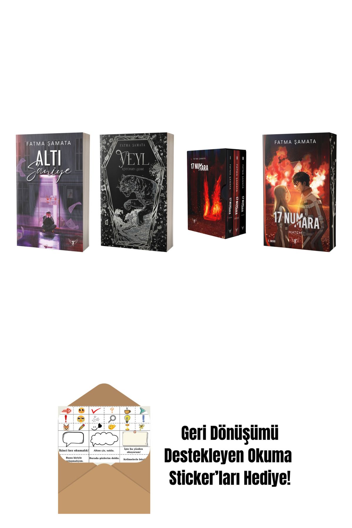 Artemis Yayınları Fatma Şamata 4 Kitap Set + Okuma Sticker'ları