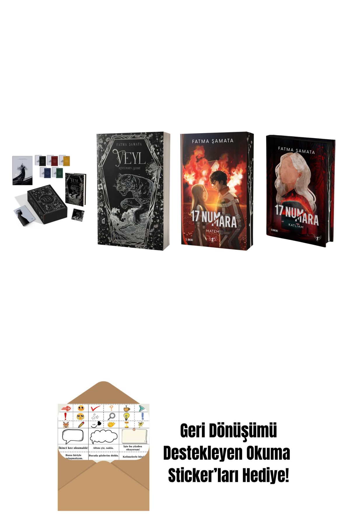 Artemis Yayınları Fatma Şamata 4 Kitap Set + Okuma Sticker'ları