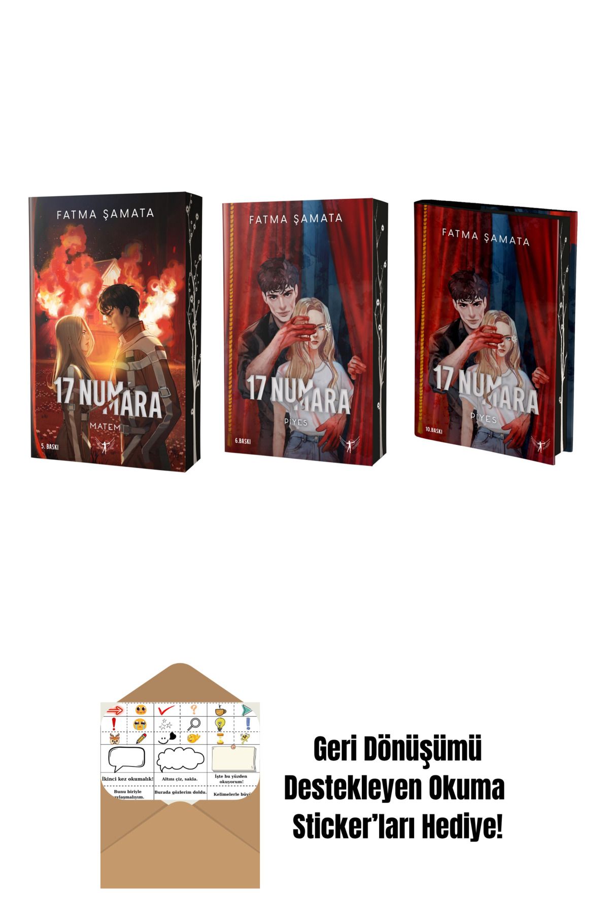 Artemis Yayınları Fatma Şamata 3 Kitap Set + Okuma Sticker'ları