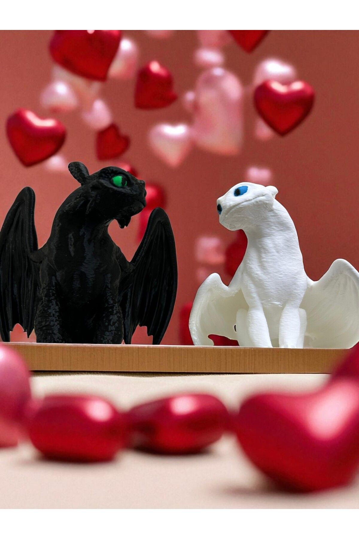 3D Dükkanı Dişsiz Ve Işığın Öfkesi -Toothless Ejderhanı Nasıl Eğitirsin Figürleri - 2si Birlikte