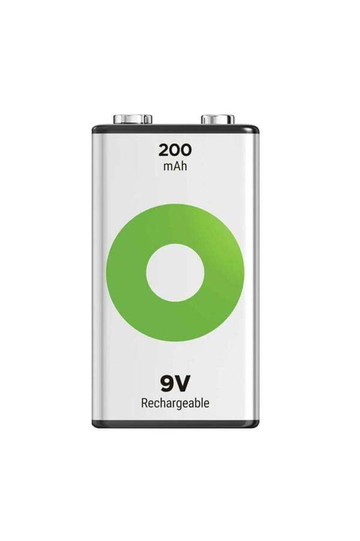 Emperium GP Batteries Recyko 200 Mah 9V Boy Ni-Mh Şarjlı Pil Tekli Paket