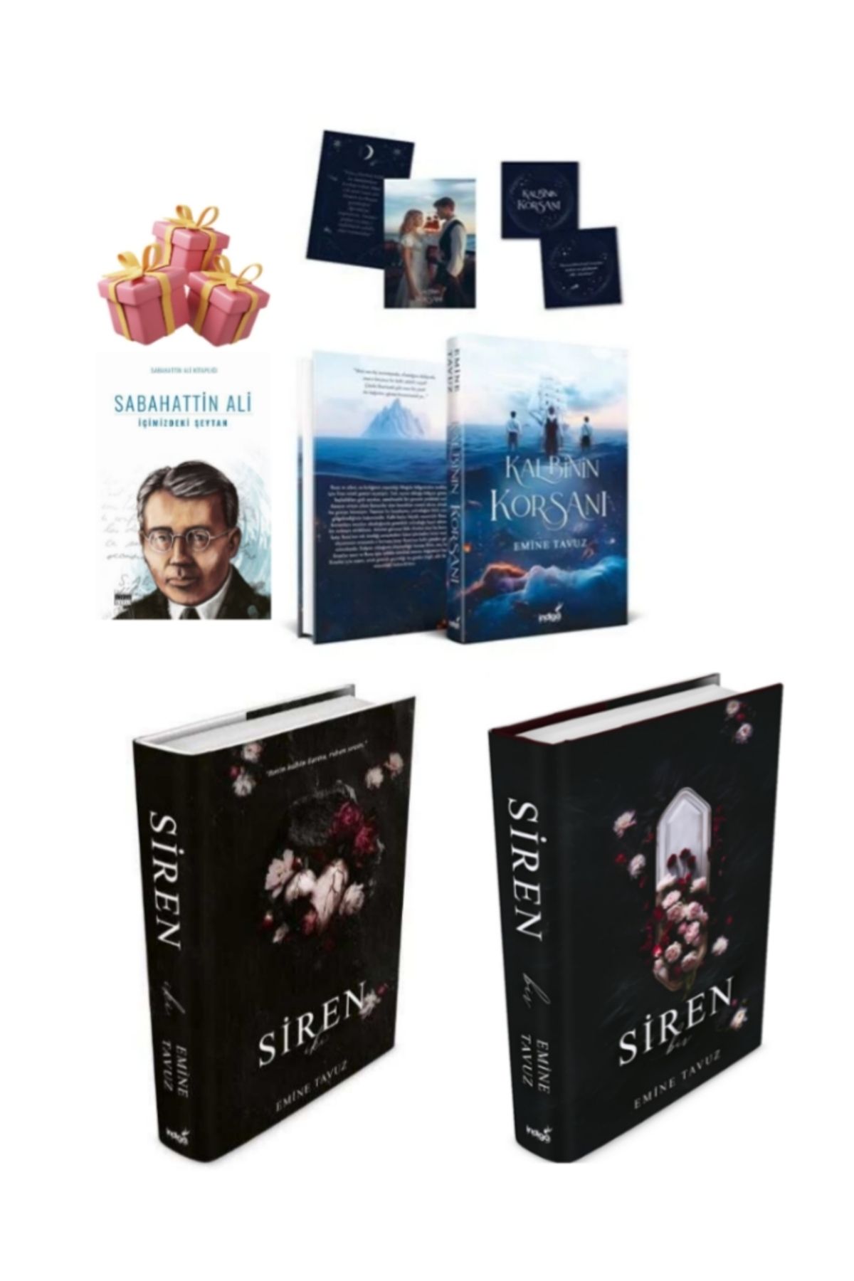 İndigo Kitap Emine Tavuz 3 Kitap Ciltli Set Siren 1, Siren 2, Kalbinin
