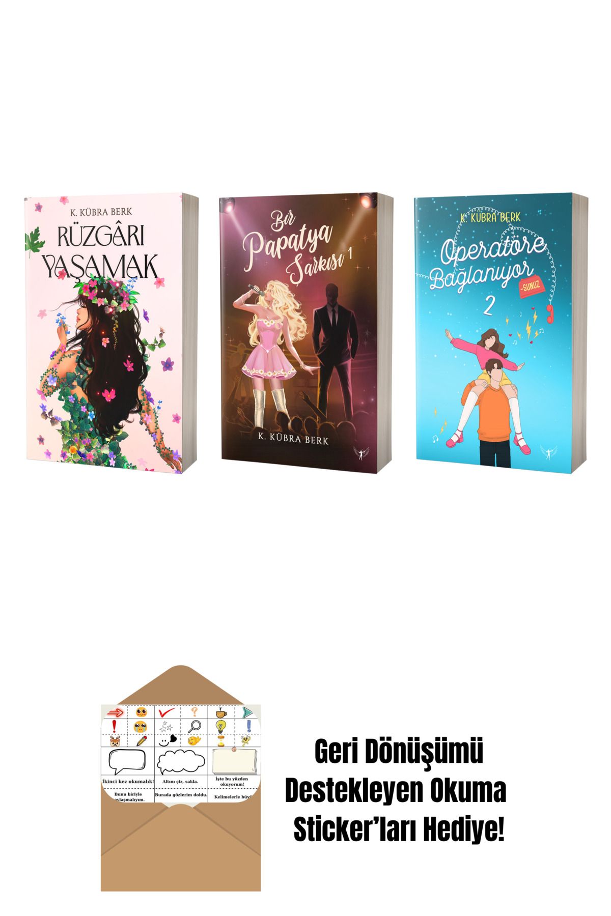 Artemis Yayınları K. Kübra Berk 3 Kitap Set + Okuma Sticker'ları