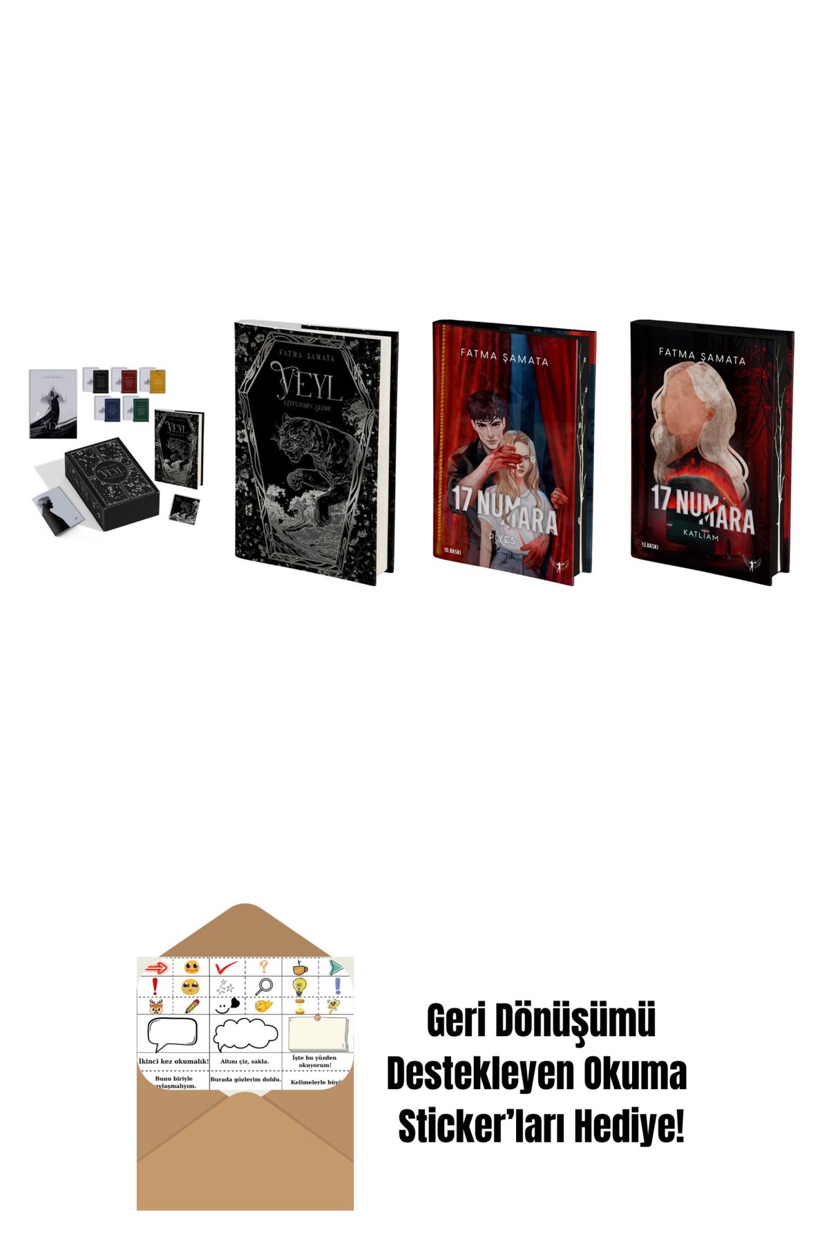 Artemis Yayınları Fatma Şamata 4 Kitap Set + Okuma Sticker'ları