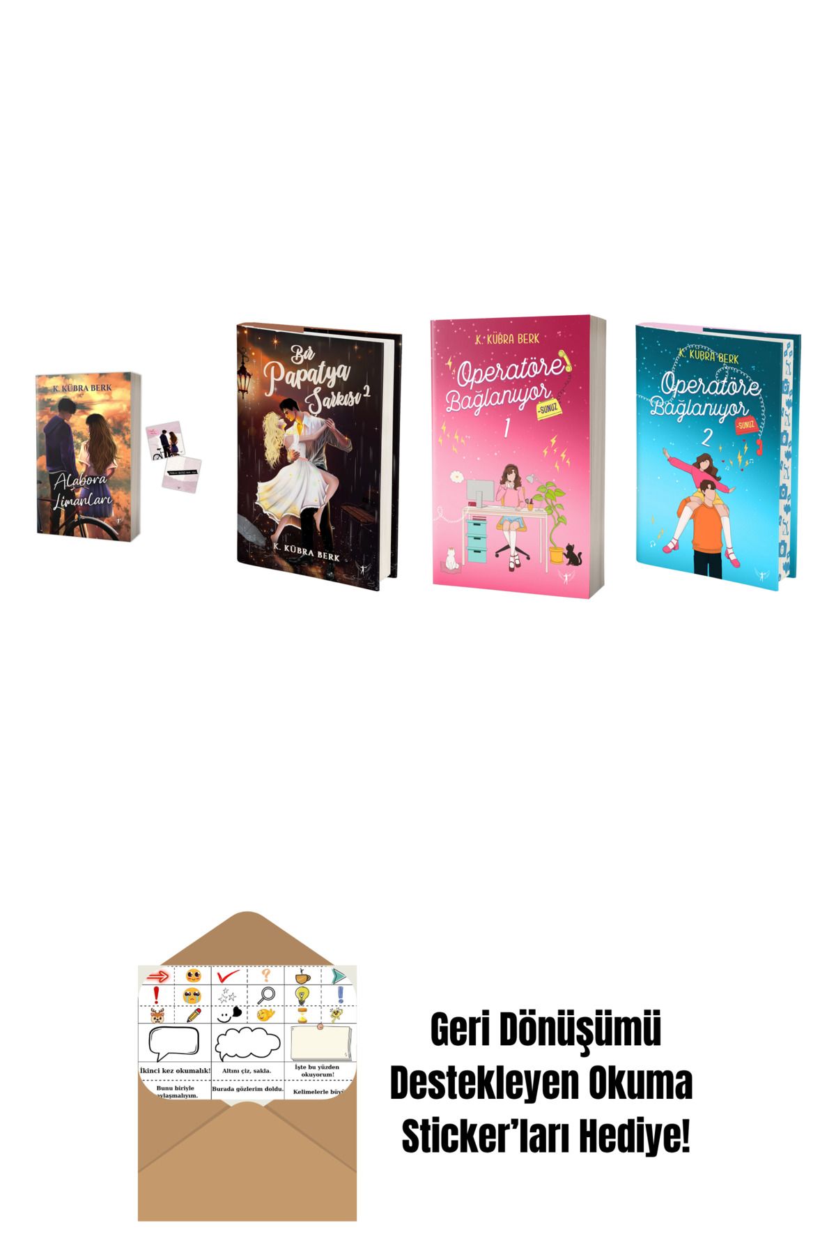 Artemis Yayınları K. Kübra Berk 4 Kitap Set + Okuma Sticker'ları