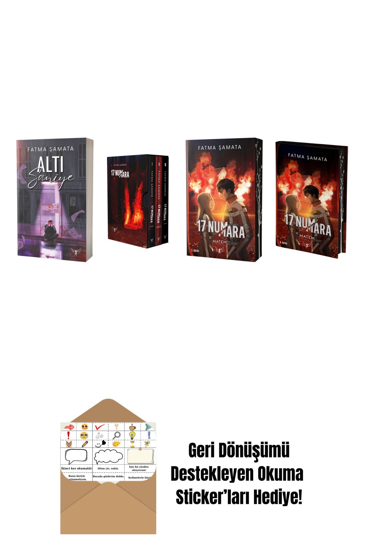 Artemis Yayınları Fatma Şamata 4 Kitap Set + Okuma Sticker'ları