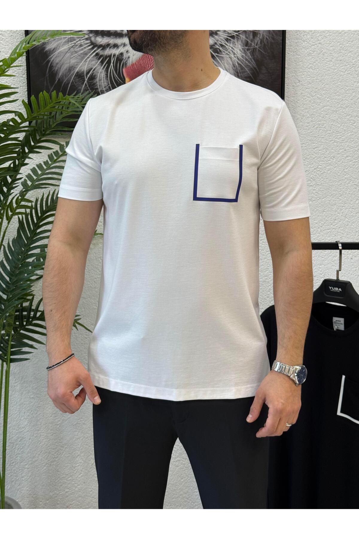 Yubacollection Cepli Tshirt Beyaz