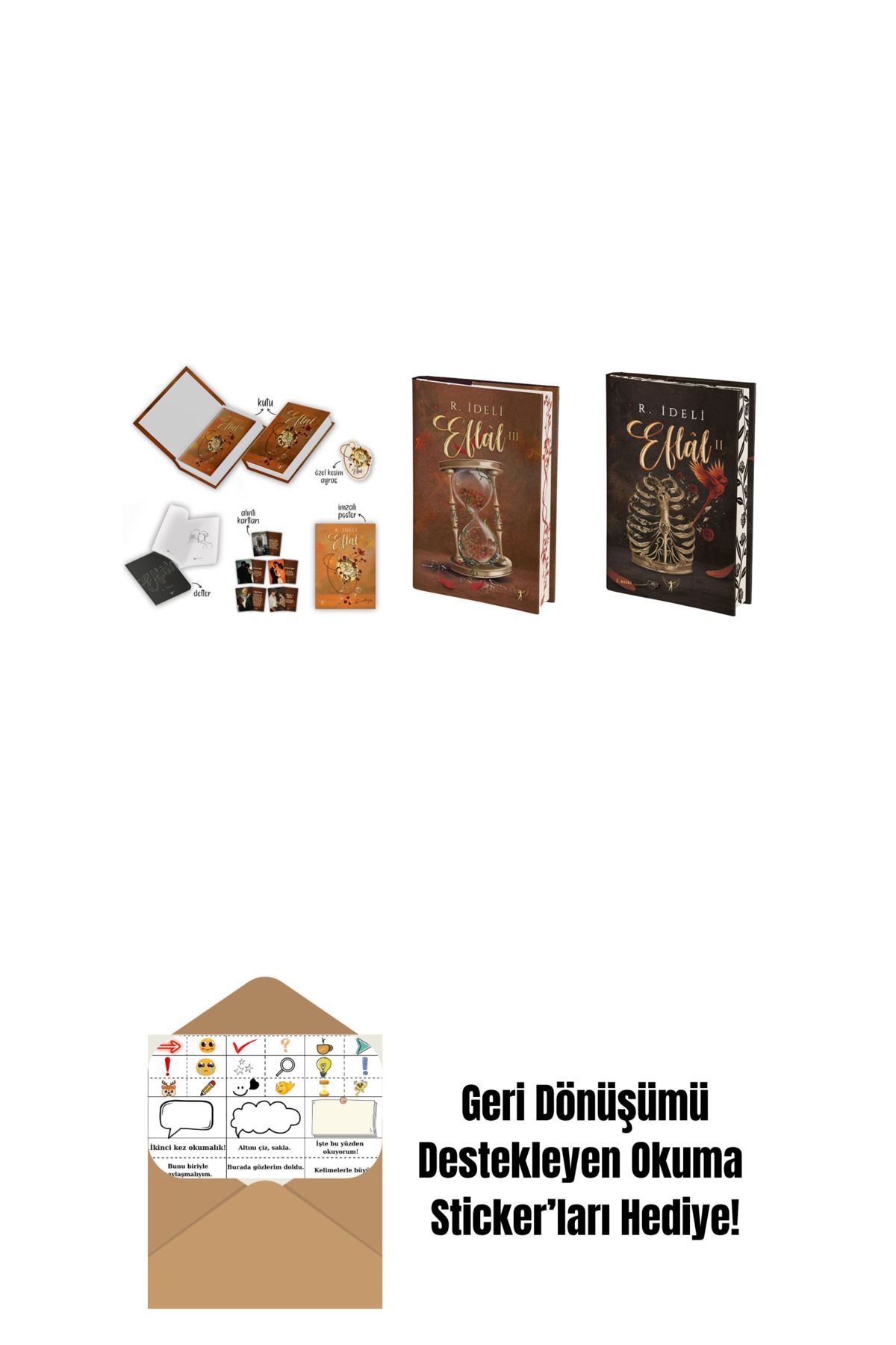 Artemis Yayınları R. İdeli 3 Kitap Set + Okuma Sticker'ları