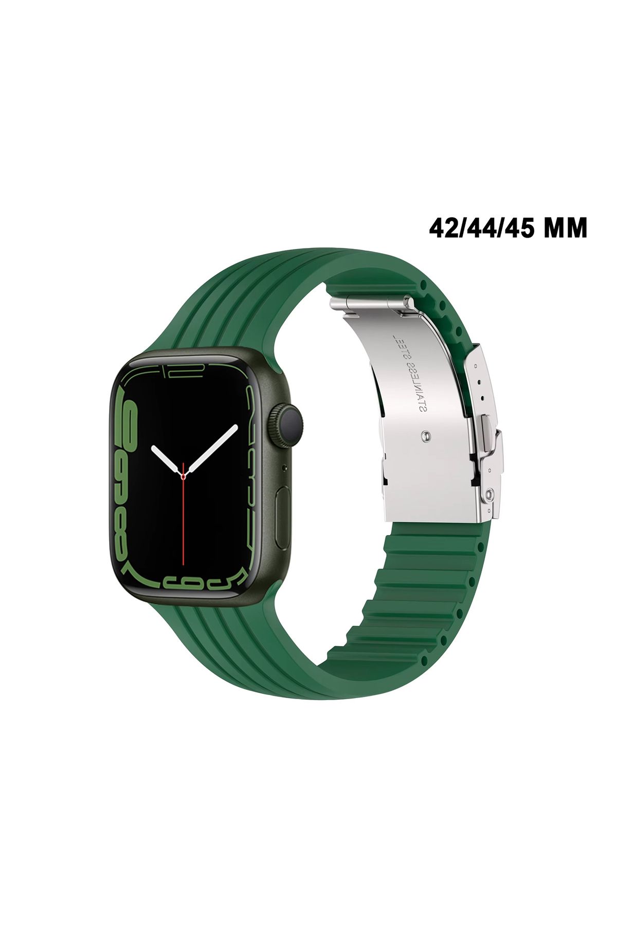MTL Apple Watch Uyumlu Watch 3 4 5 6 7 8 9 SeSeri 38 40 41 MM Klipsli Kordon Kayış Silikon MT36