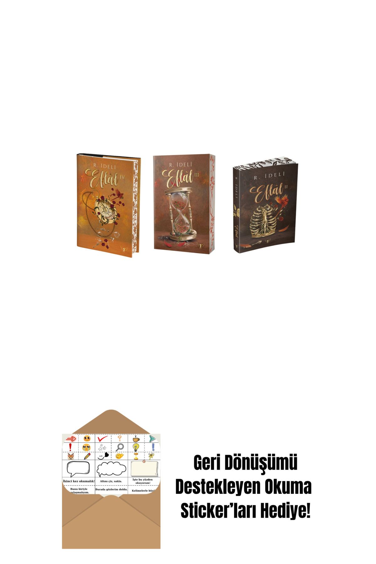 Artemis Yayınları R. İdeli 3 Kitap Set + Okuma Sticker'ları