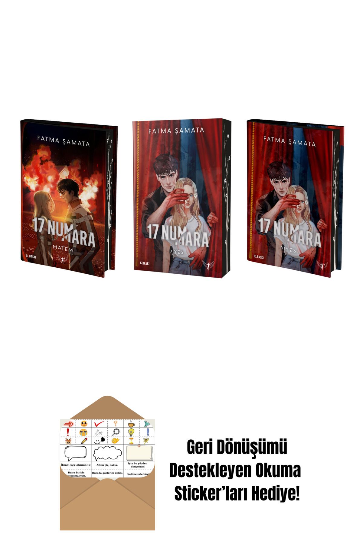 Artemis Yayınları Fatma Şamata 3 Kitap Set + Okuma Sticker'ları