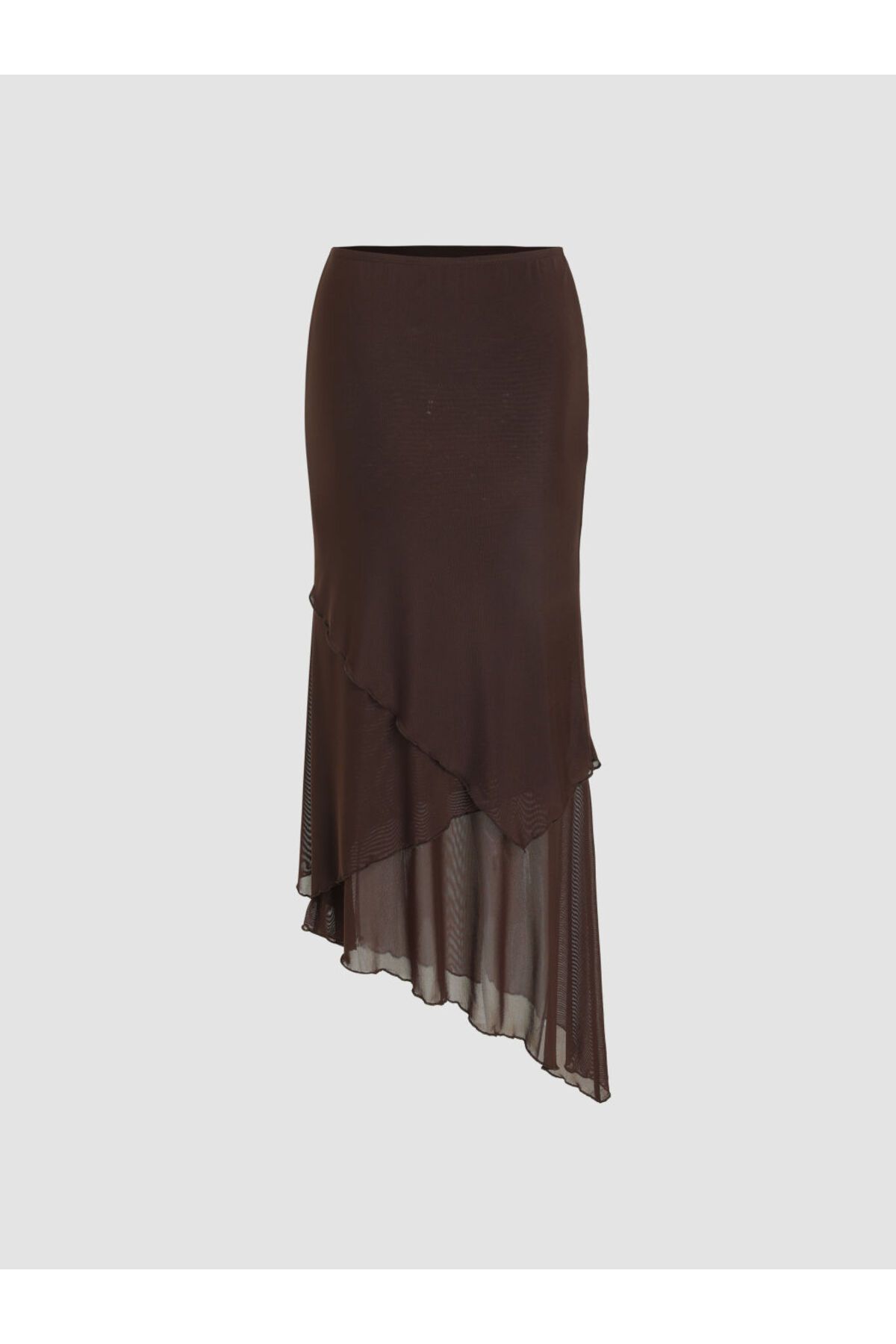 Shop Cider Düşük Bel Fırfırlı Marul Kenarlı Uzun Etek cd20230315269603ls
