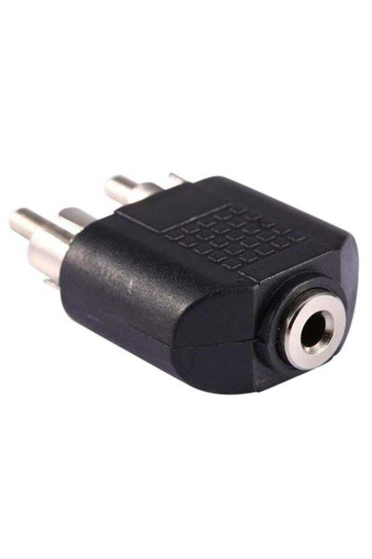 Emperium 3.5 Mm Stereo Dişi / 2 Rca Erkek Çevirici Jack