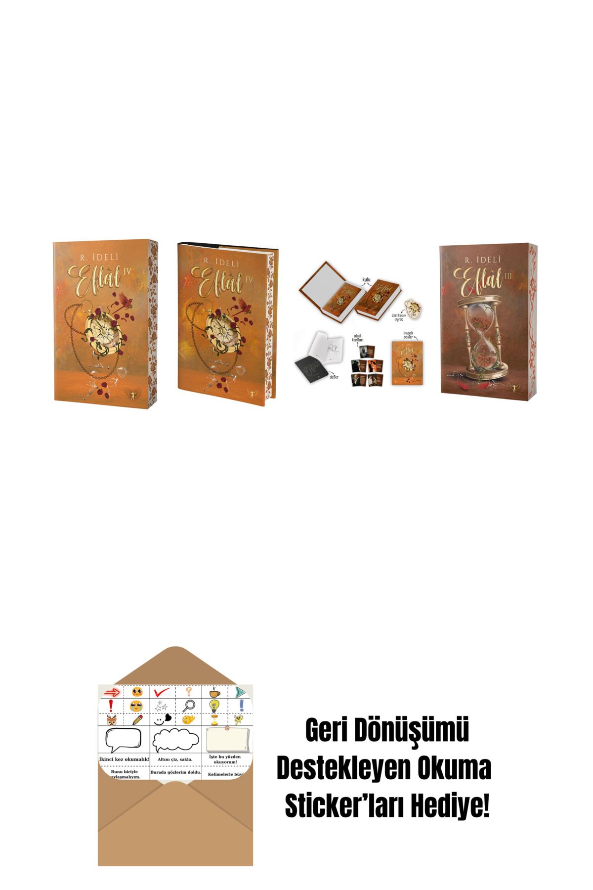 Artemis Yayınları R. İdeli 4 Kitap Set + Okuma Sticker'ları