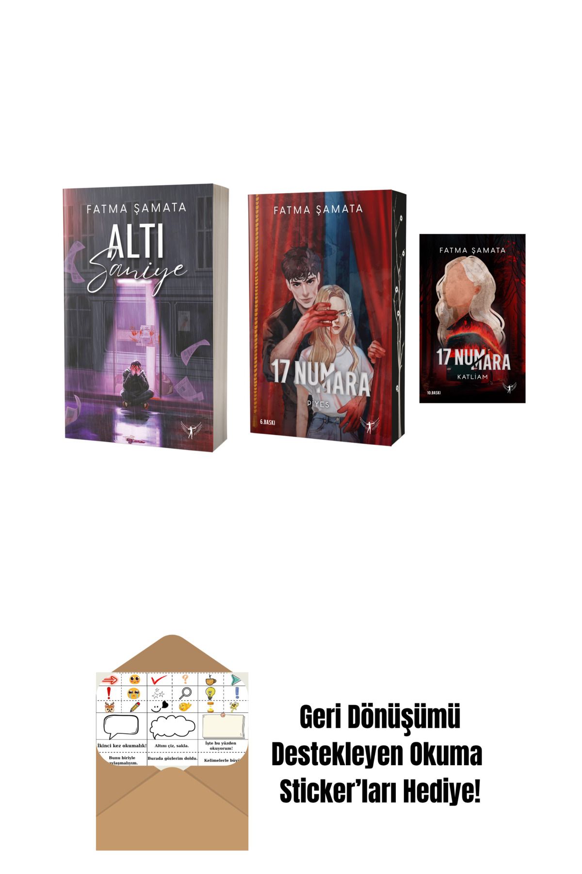 Artemis Yayınları Fatma Şamata 3 Kitap Set + Okuma Sticker'ları