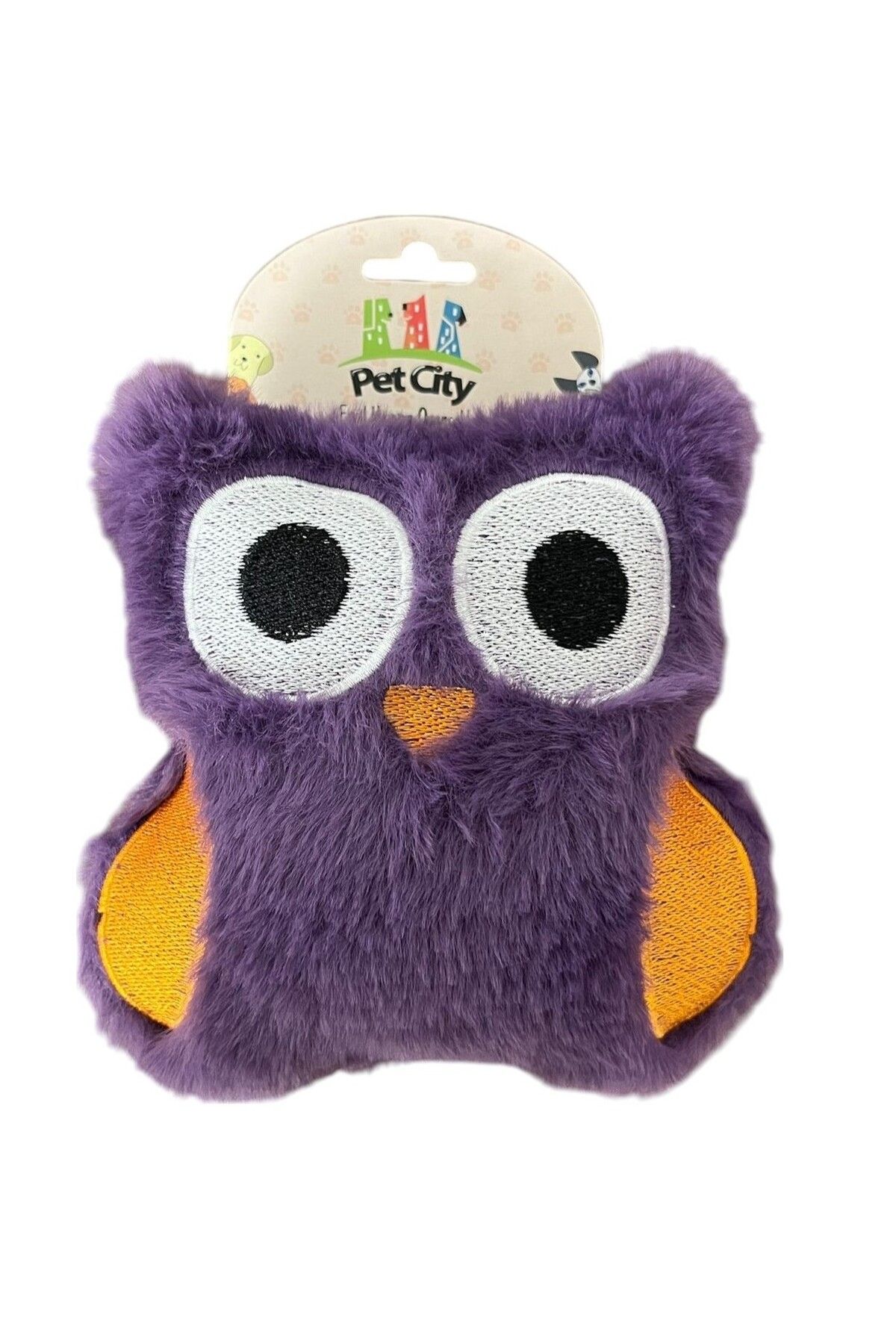 Pets Pet City Sesli Baykuş Peluş Oyuncak – Mor Renkli Eğlenceli Kedi/Köpek Oyuncağı