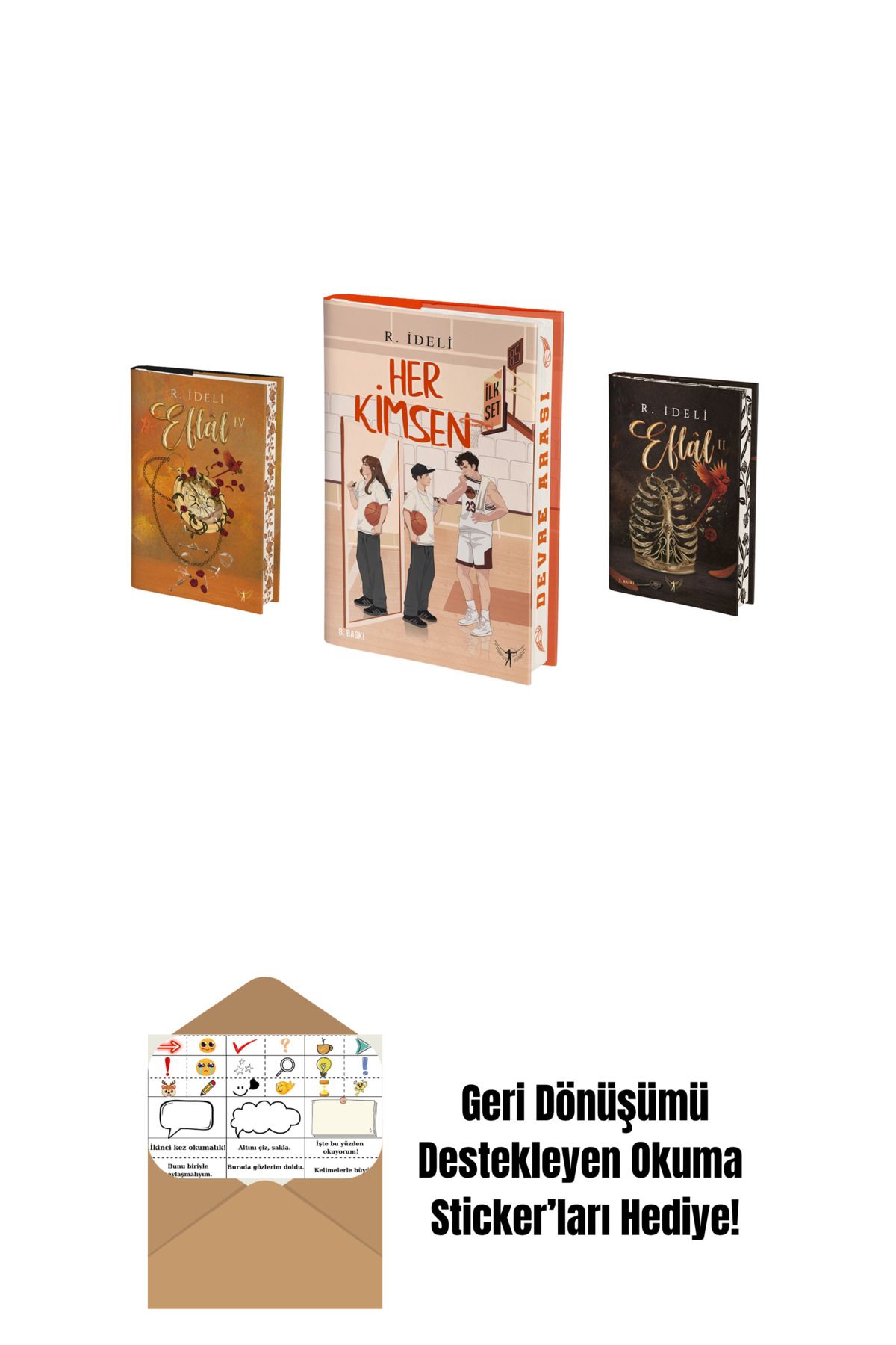 Artemis Yayınları R. İdeli 3 Kitap Set + Okuma Sticker'ları