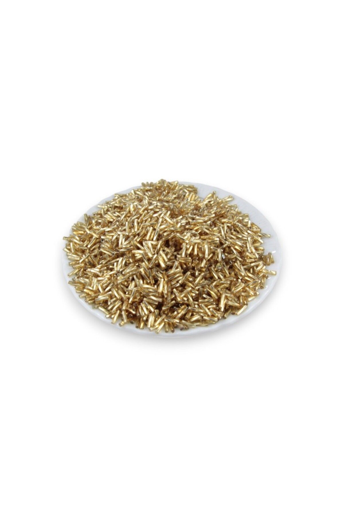 Serhat Aksesuar ve El İşçilik Açık Gold Boru 6x2 mm Boncuk 100 Gr