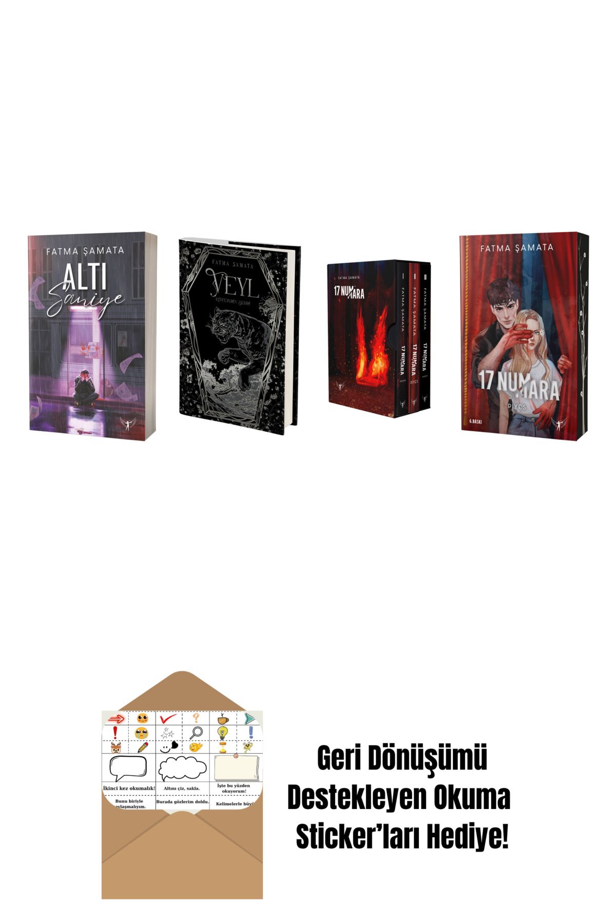 Artemis Yayınları Fatma Şamata 4 Kitap Set + Okuma Sticker'ları