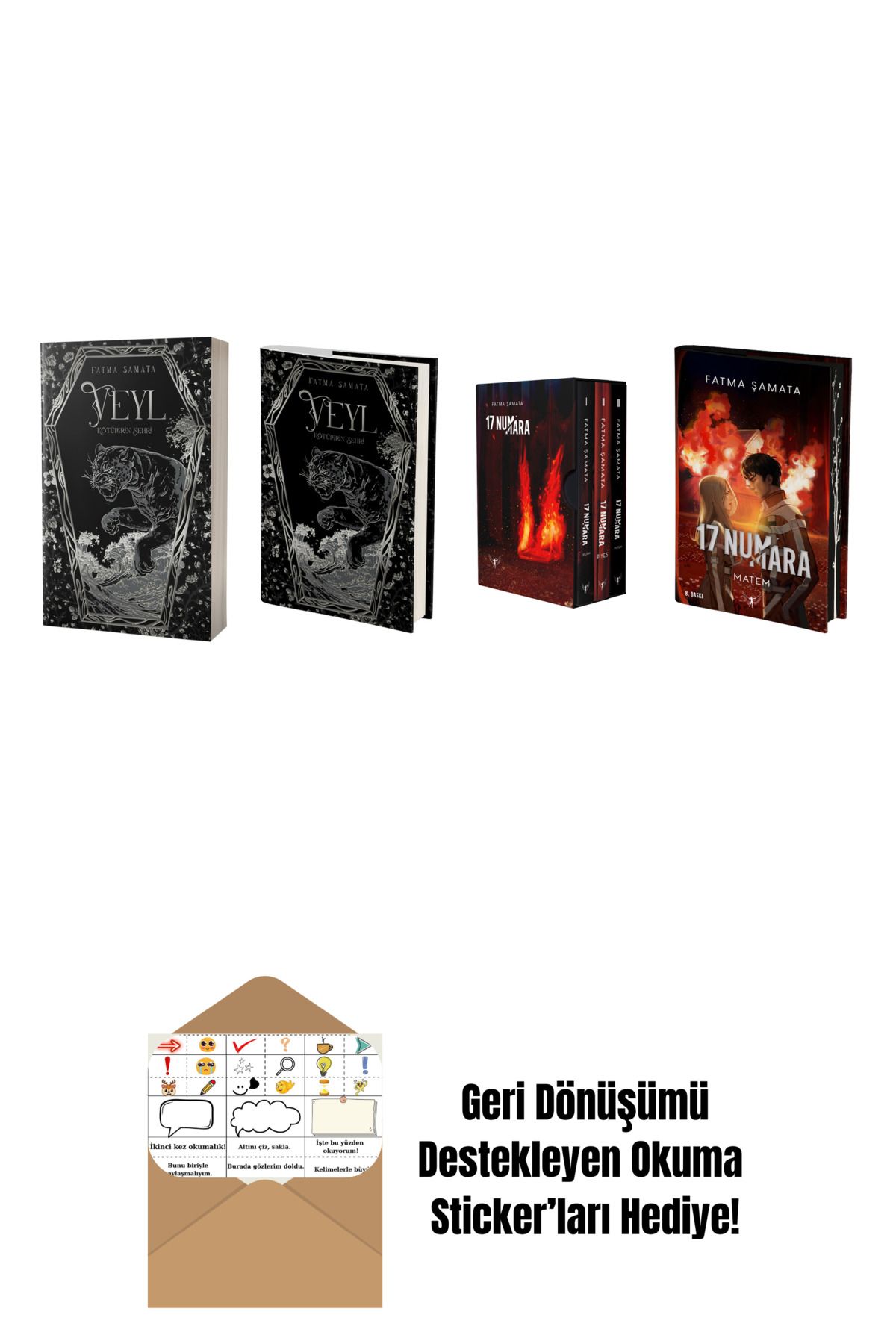 Artemis Yayınları Fatma Şamata 4 Kitap Set + Okuma Sticker'ları