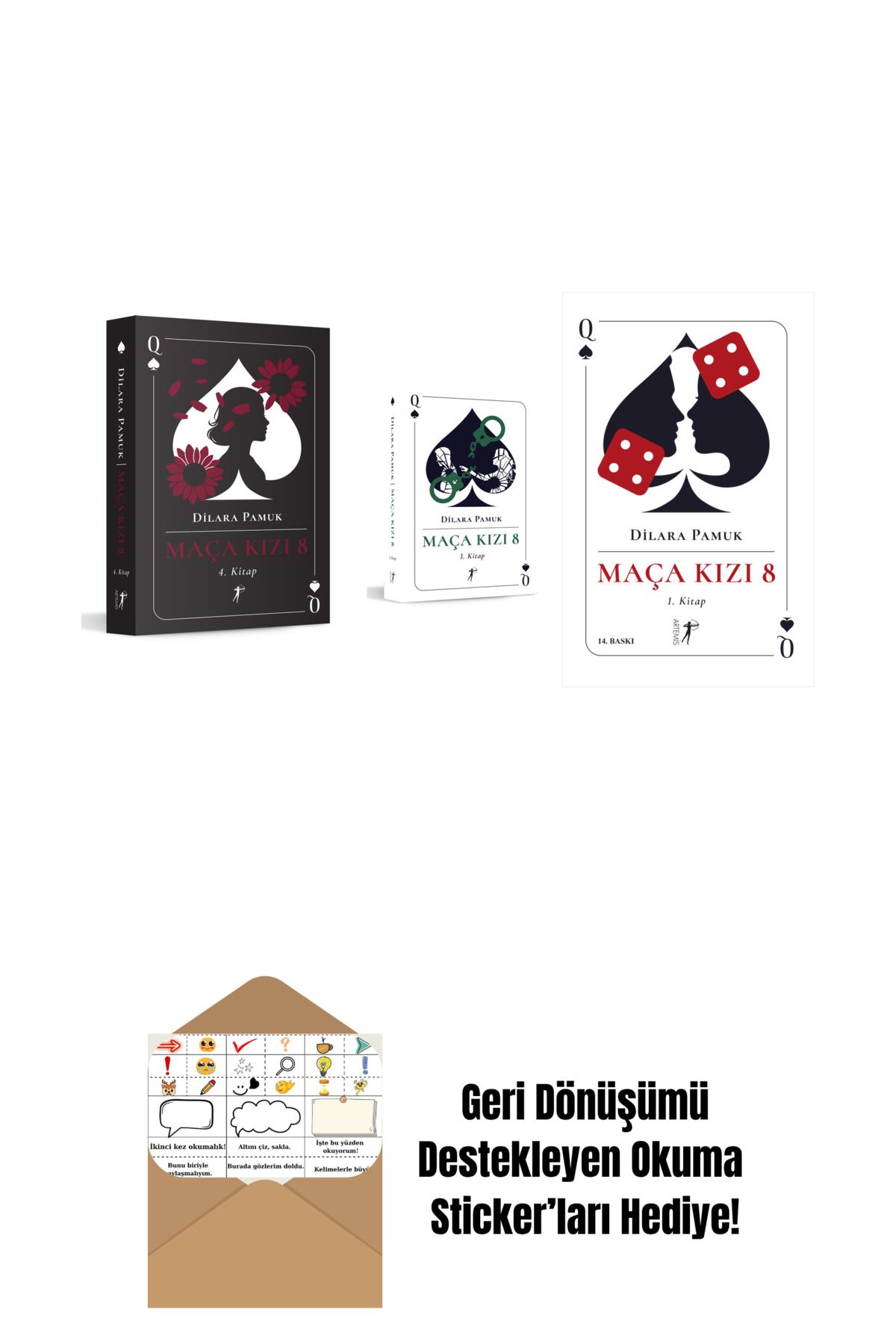 Artemis Yayınları Dilara Pamuk 3 Kitap Set + Okuma Sticker'ları