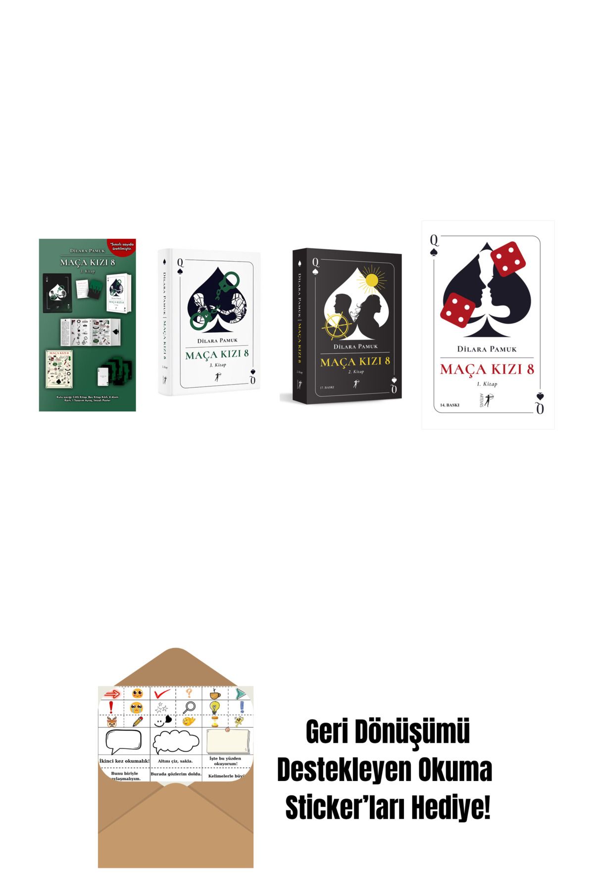 Artemis Yayınları Dilara Pamuk 4 Kitap Set + Okuma Sticker'ları