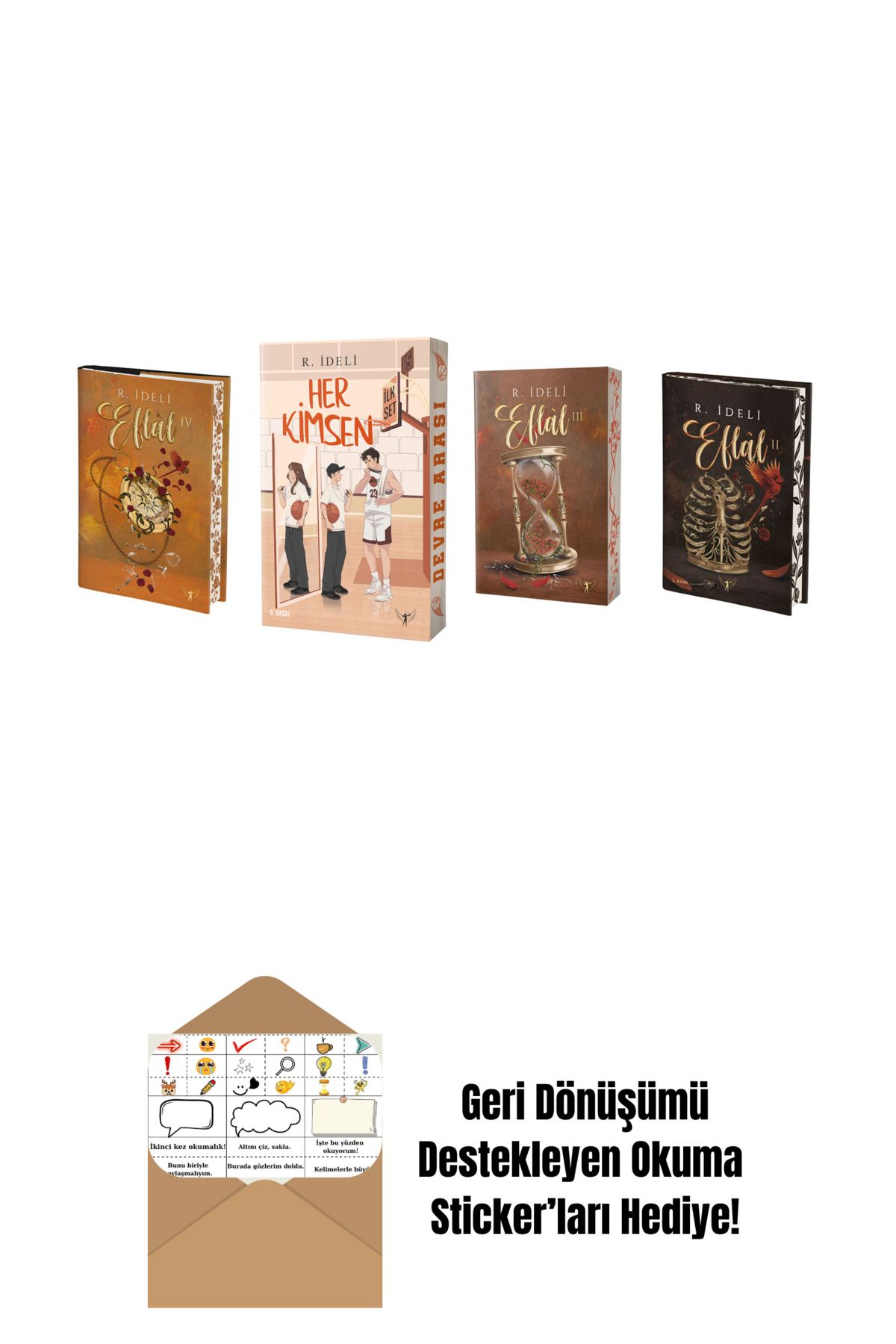 Artemis Yayınları R. İdeli 4 Kitap Set + Okuma Sticker'ları