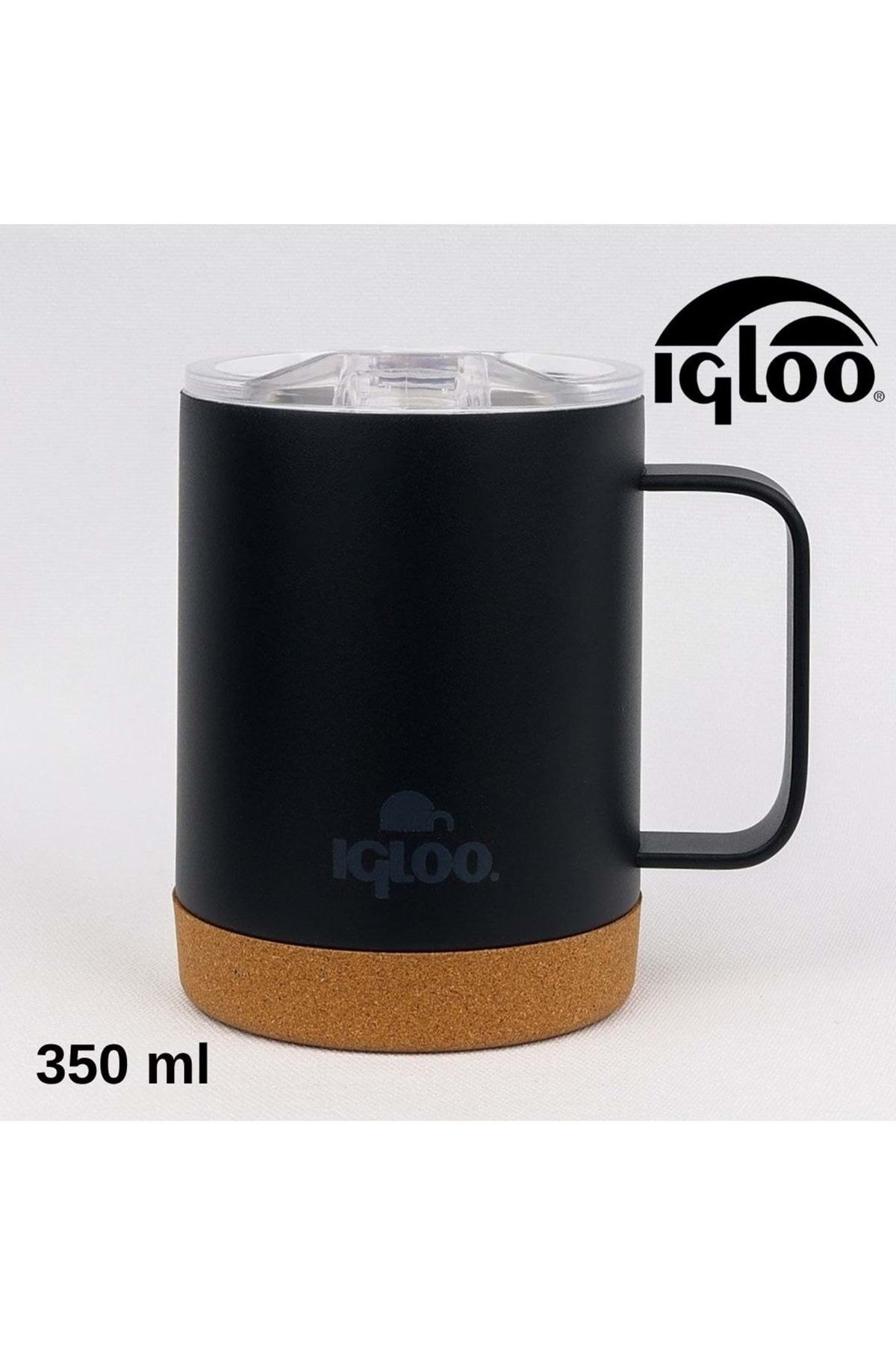 IGLOO Cork Mug 350ml Termos Kupa Bardak Matara SİYAH