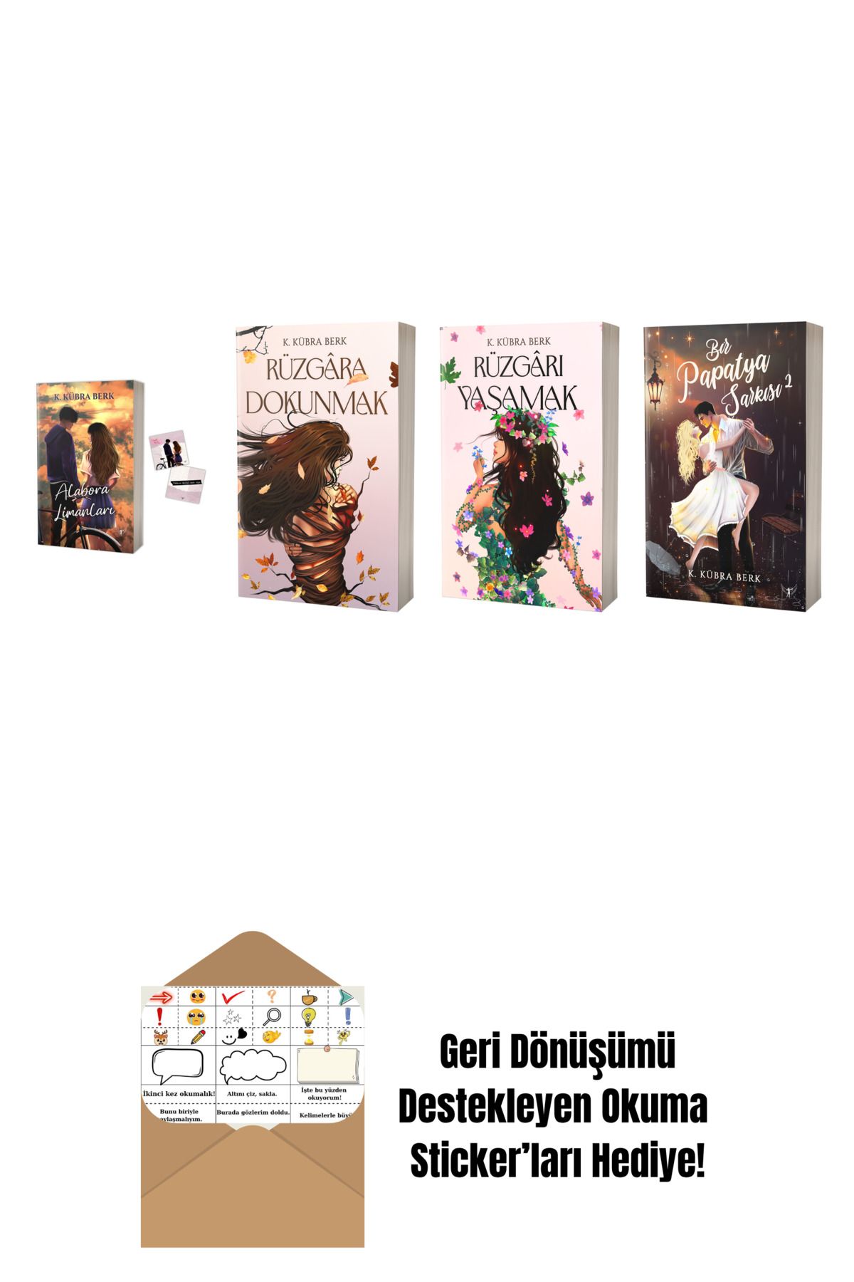 Artemis Yayınları K. Kübra Berk 4 Kitap Set + Okuma Sticker'ları