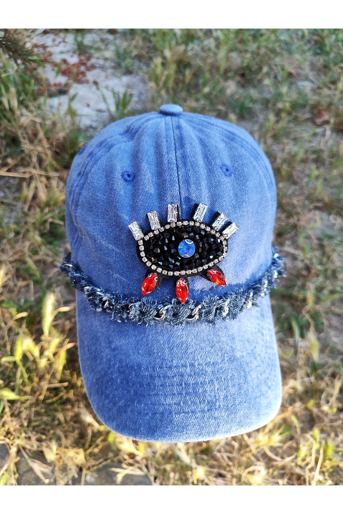 SAHRA BEACHWEAR Kadın Plaj Şapkası, Hasır Şapka, Handmade Tasarım Şapka, Yazlık Şapka , Kovboy Şapkası, Kasket