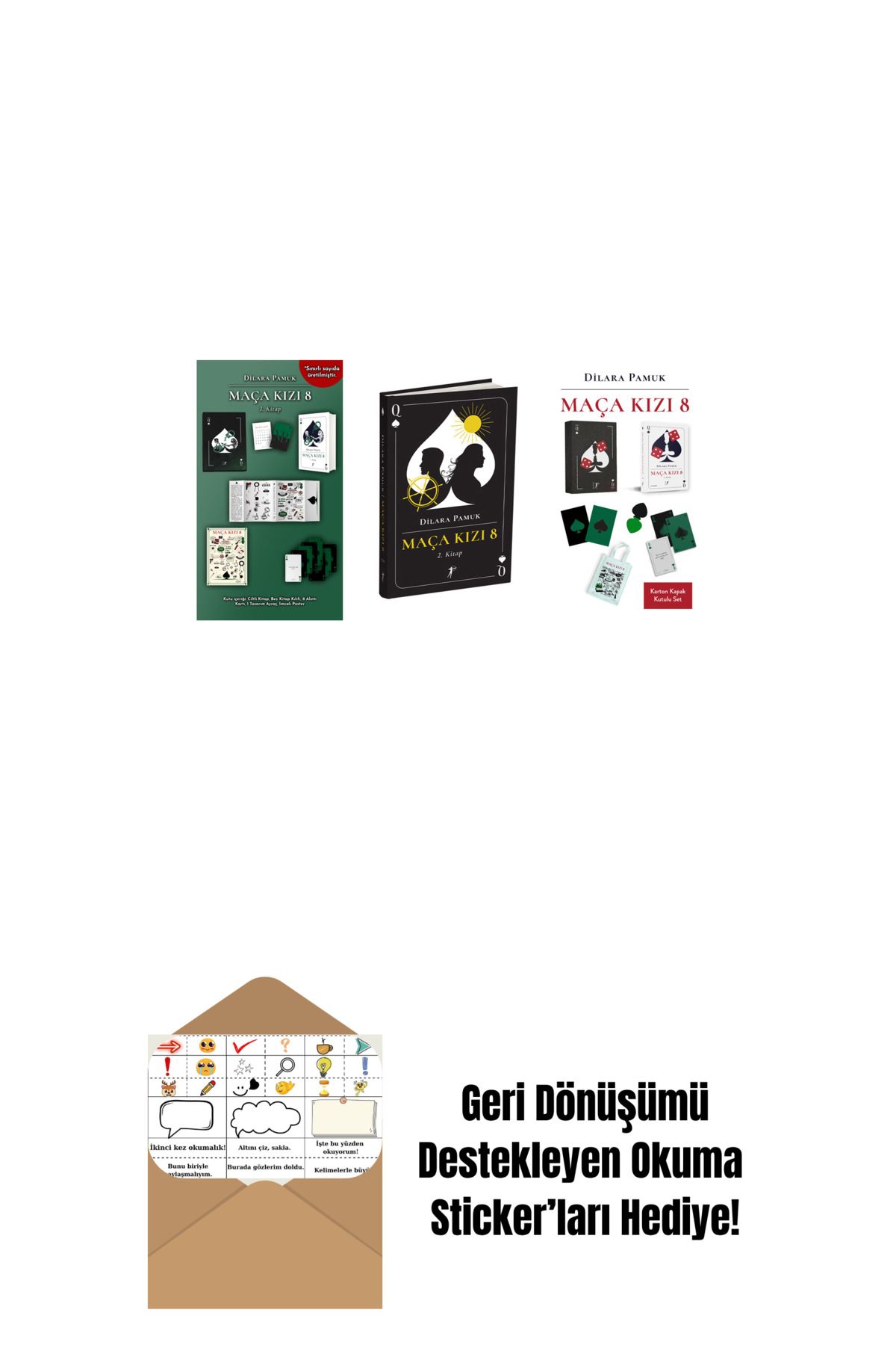 Artemis Yayınları Dilara Pamuk 3 Kitap Set + Okuma Sticker'ları