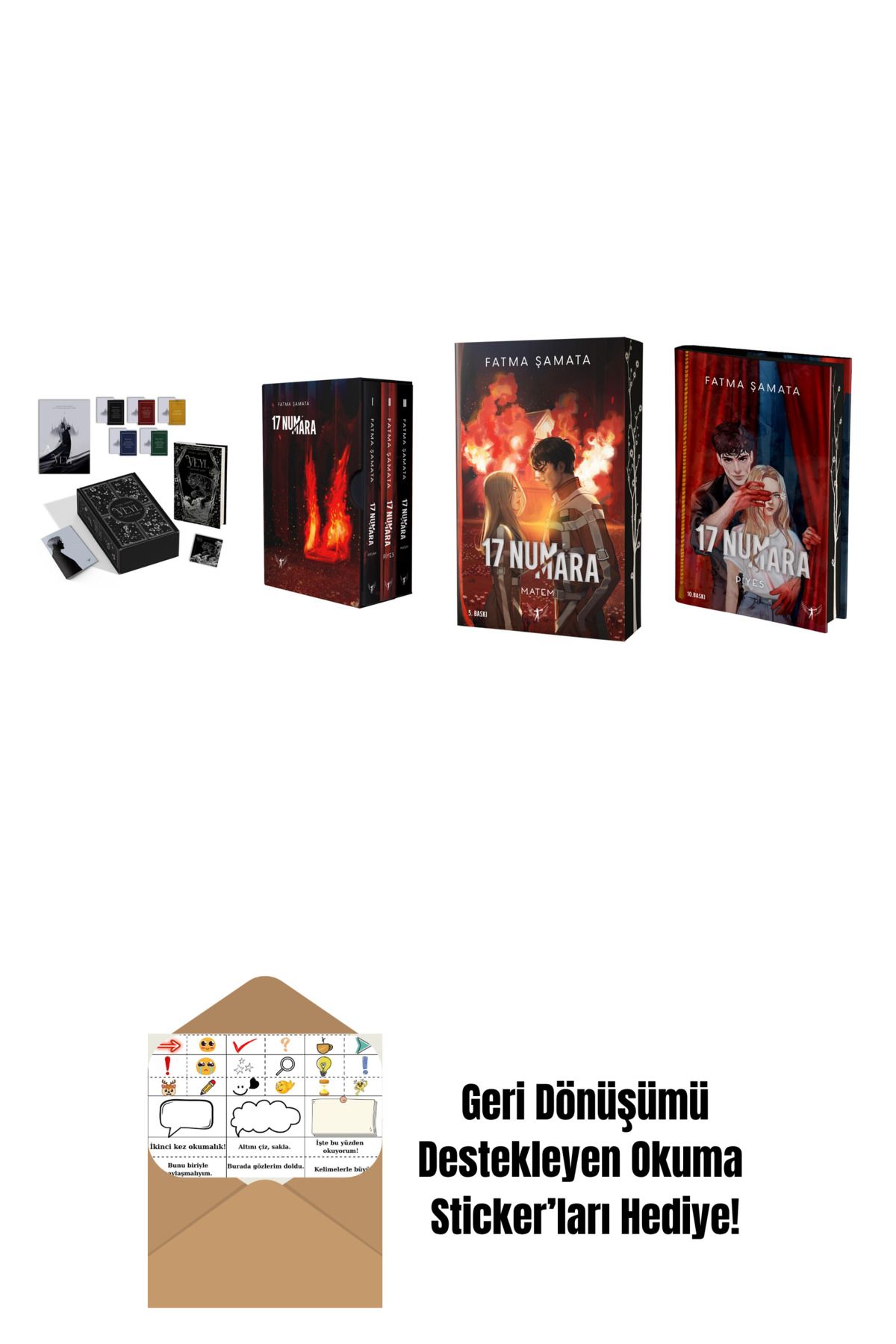 Artemis Yayınları Fatma Şamata 4 Kitap Set + Okuma Sticker'ları