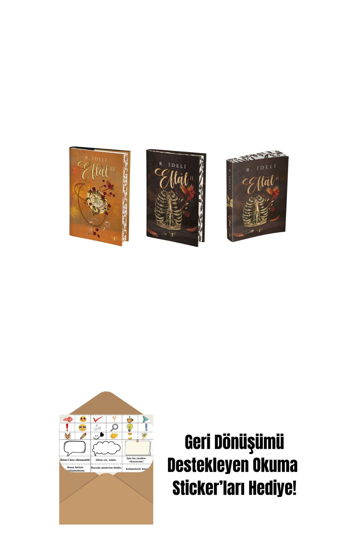 Artemis Yayınları R. İdeli 3 Kitap Set + Okuma Sticker'ları