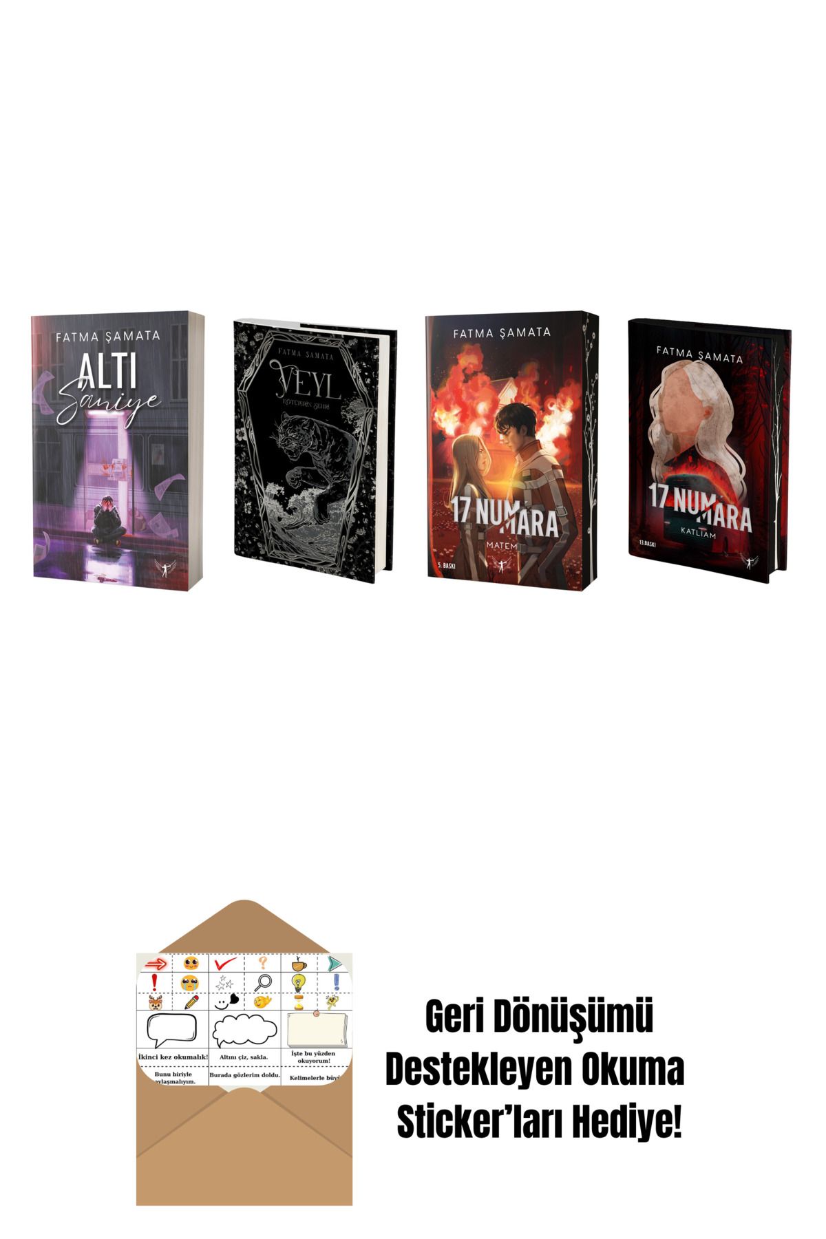 Artemis Yayınları Fatma Şamata 4 Kitap Set + Okuma Sticker'ları