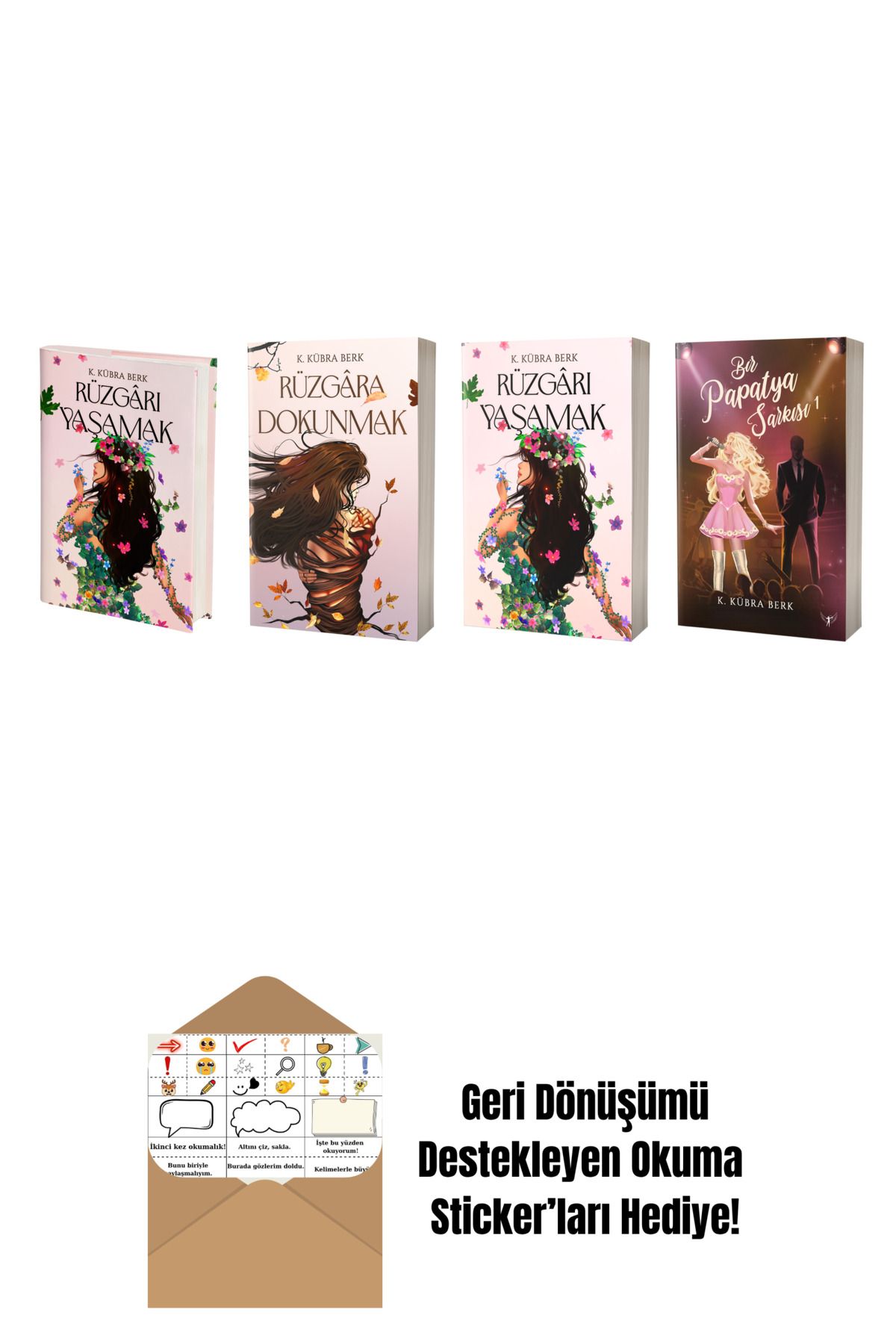 Artemis Yayınları K. Kübra Berk 4 Kitap Set + Okuma Sticker'ları