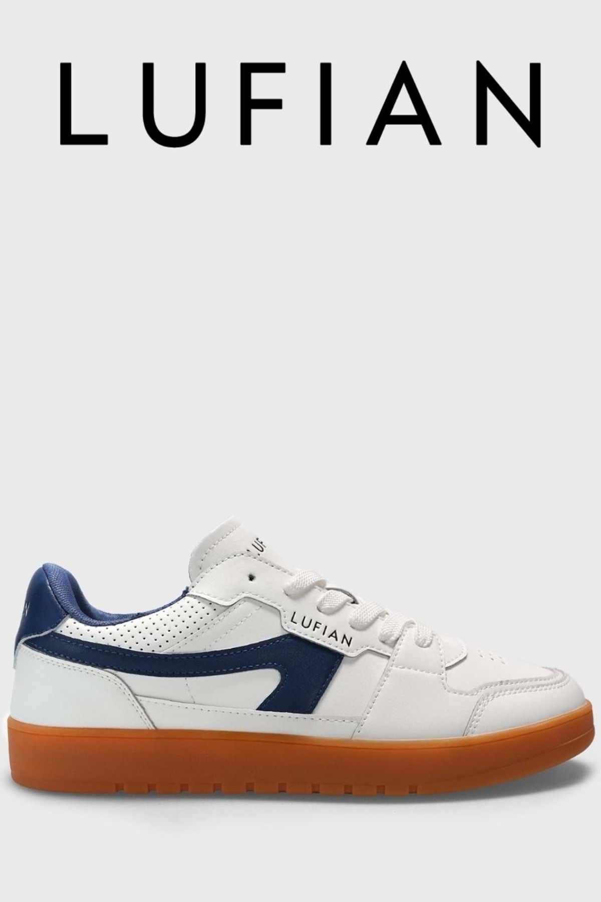 Kocamanlar Ayakkabı Lufian 111230256 Jake Sneaker Erkek Deri Ayakkabı BEYAZ
