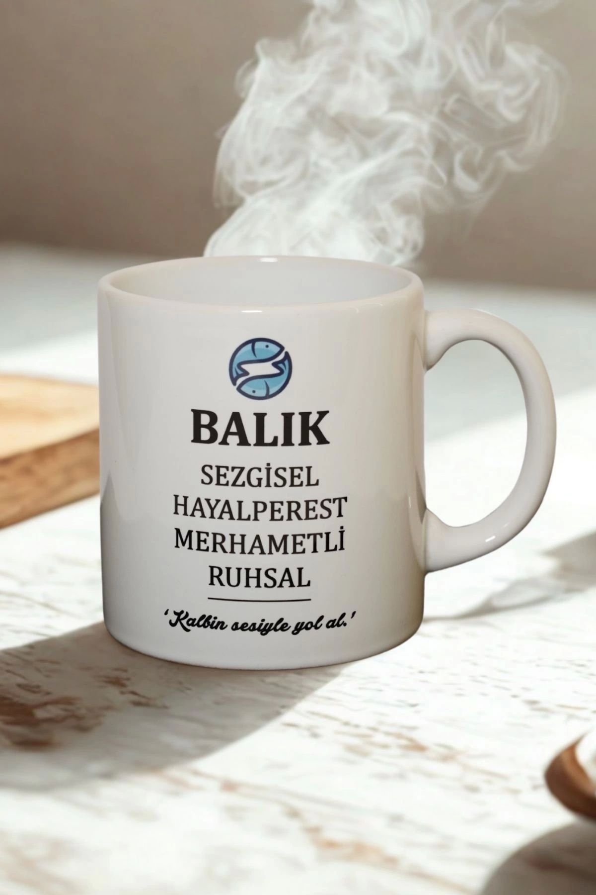 Ahinur Mutfak Balık Burcu Temalı Burç Bardağı Kupa