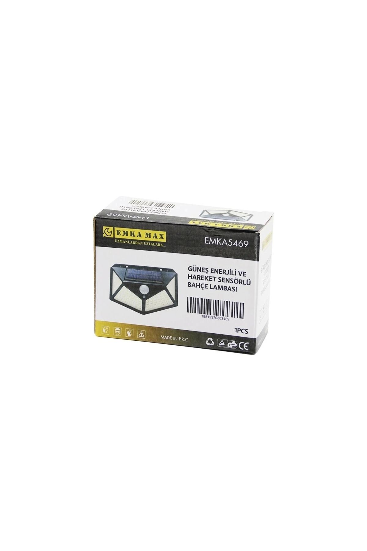 shopwave 4 AÇILI SOLAR - HAREKET SENSÖRLÜ APLİK DUVAR LAMBASI DIŞ MEKAN 9.5 X 13.5CM (5047)