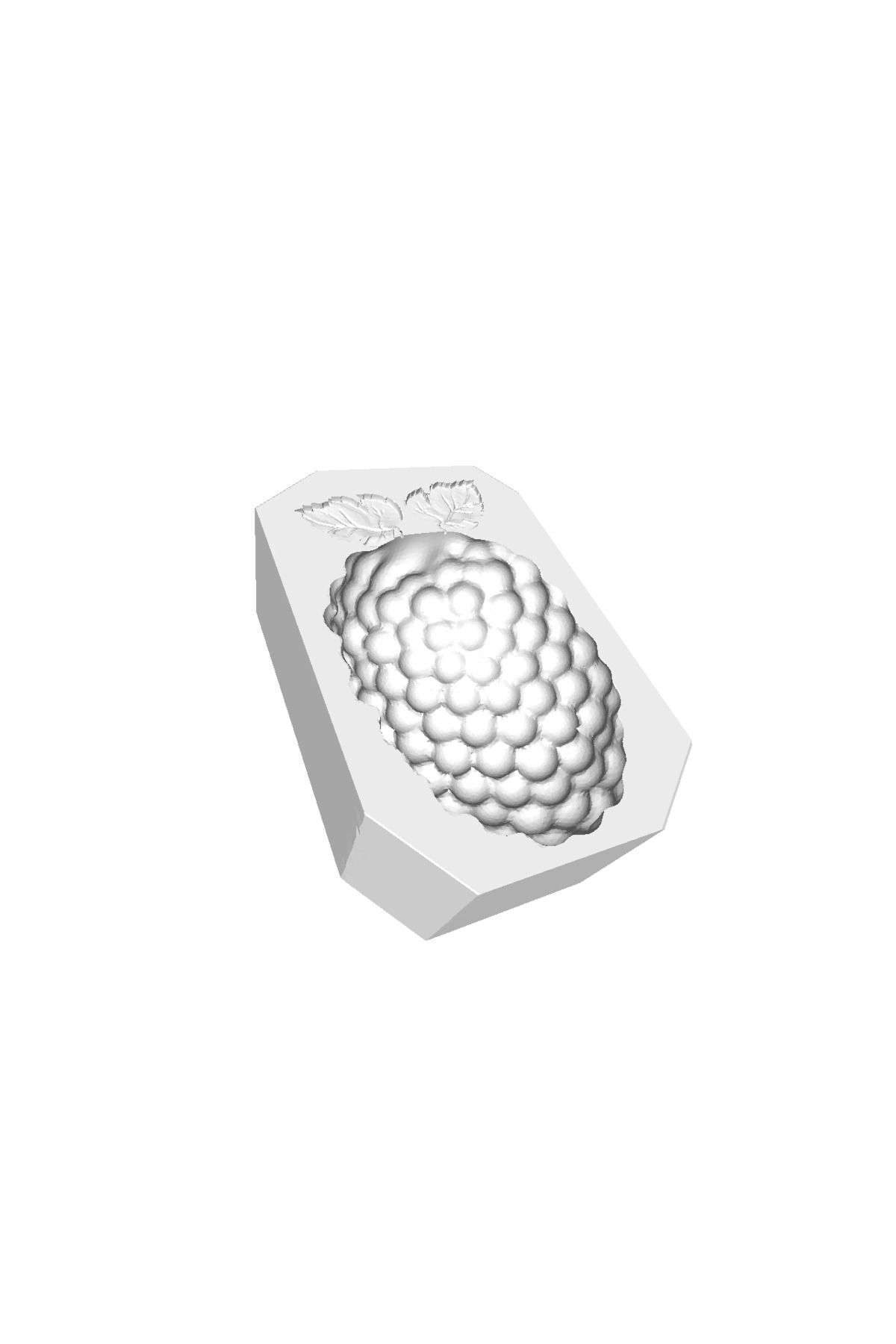 Vision Craft Buz / Çikolata Kalıp Ahududu Yapraklar Sketchup Meshmixer öğretici