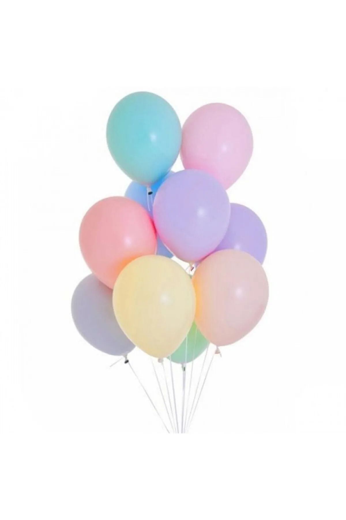 tedaks 10 Adet 12 Inç Makaron Karışık Balon